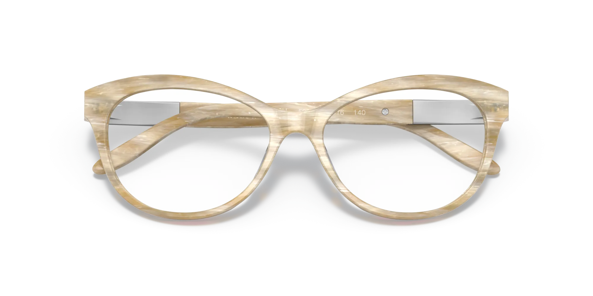 Ralph Lauren RL6216U 5994 Montature da vista Acetato Beige Trasparente Cat Eye Normale - immagine 2