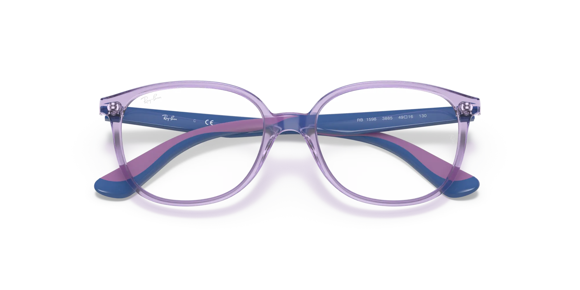 Ray - Ban RY1598 3885 Montature da vista Plastica Viola Squadrata - immagine 2