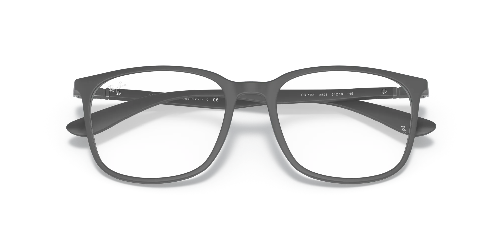 Ray - Ban RX7199 5521 Montature da vista Peek Grigio Trasparente Squadrata Normale - immagine 2