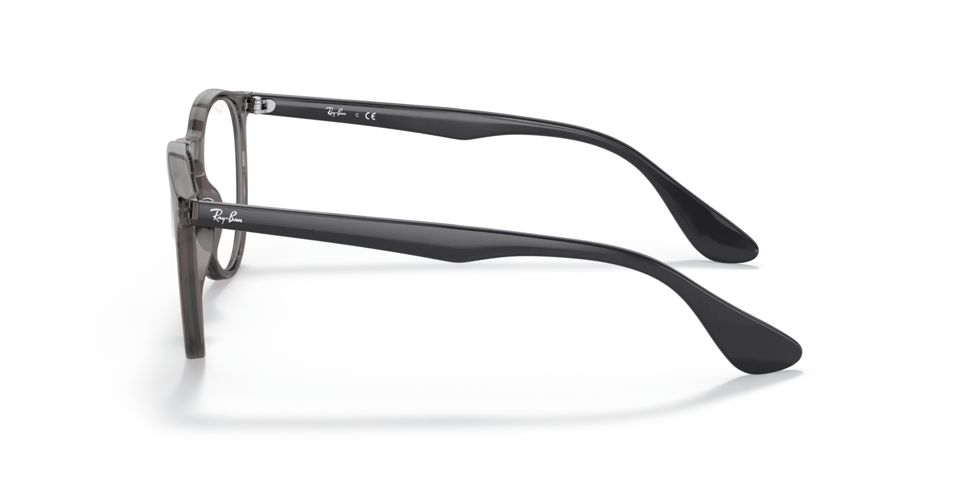 Ray - Ban RX7046 ERIKA 8140 Montature da vista Iniettato Grigio Trasparente Rotonda Normale - immagine 4