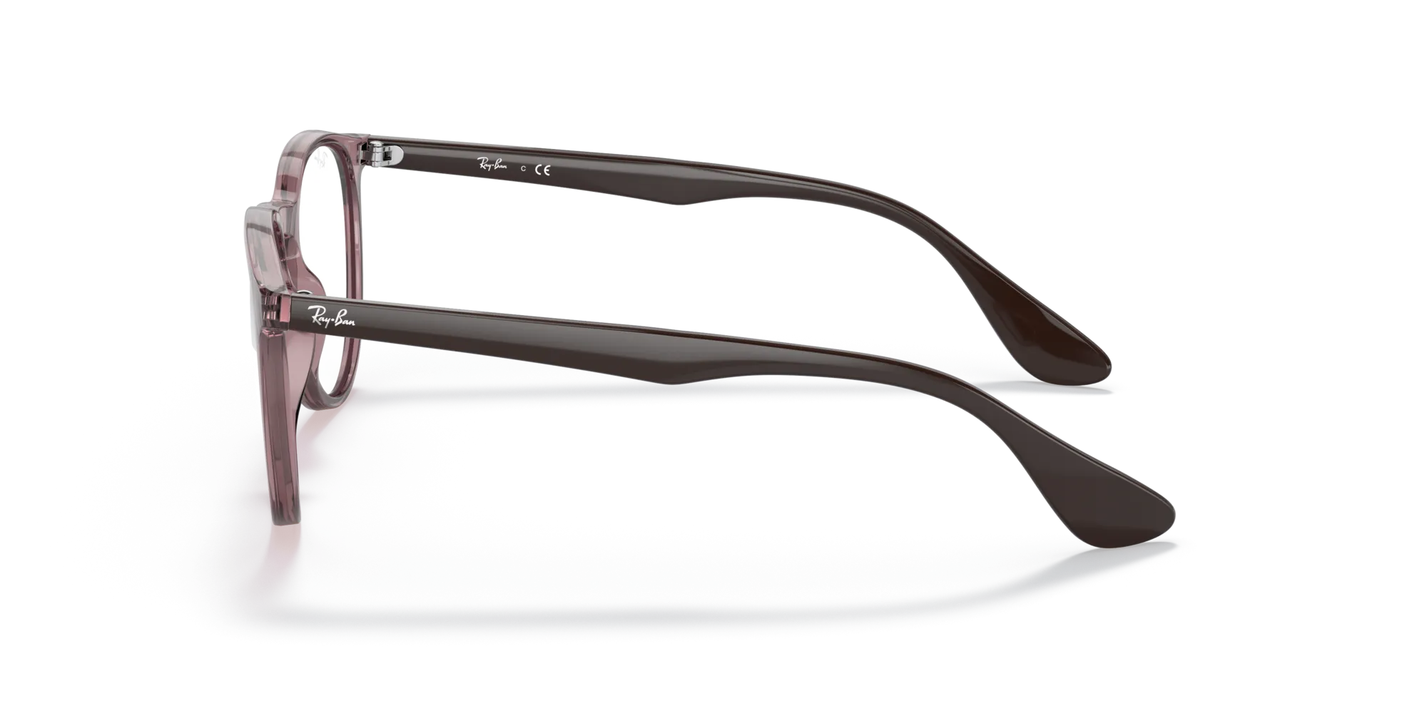 Ray - Ban RX7046 ERIKA 8139 Montature da vista Iniettato Viola Trasparente Rotonda Normale - immagine 4