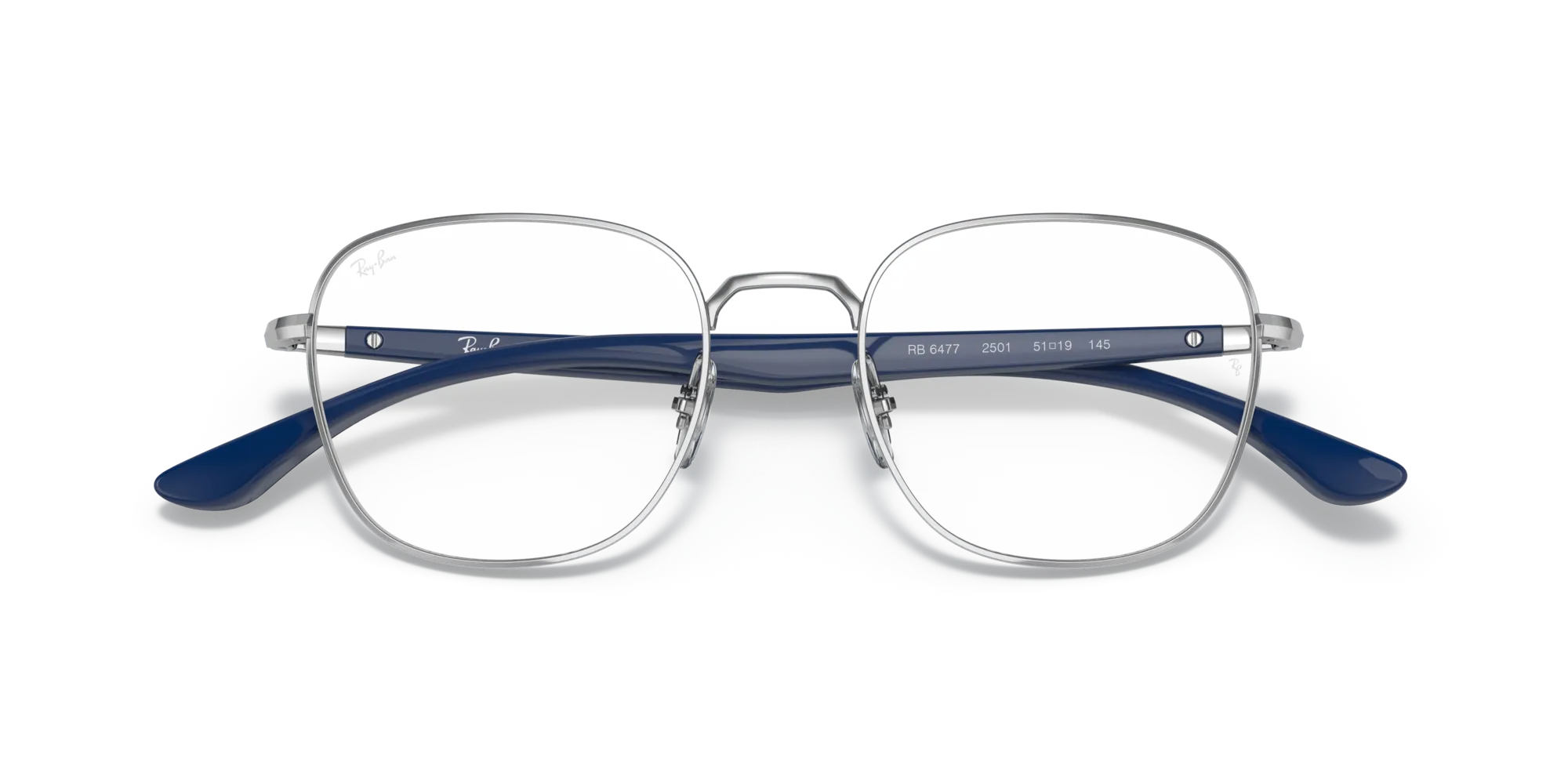 Ray - Ban RX6477 2501 Montature da vista Metallo Argento Squadrata - immagine 2