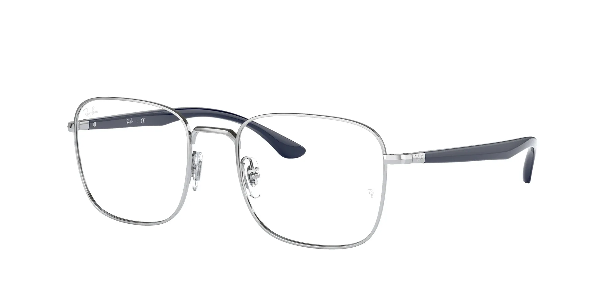 Ray - Ban RX6469 2501 Montature da vista Metallo Argento Squadrata - immagine 1