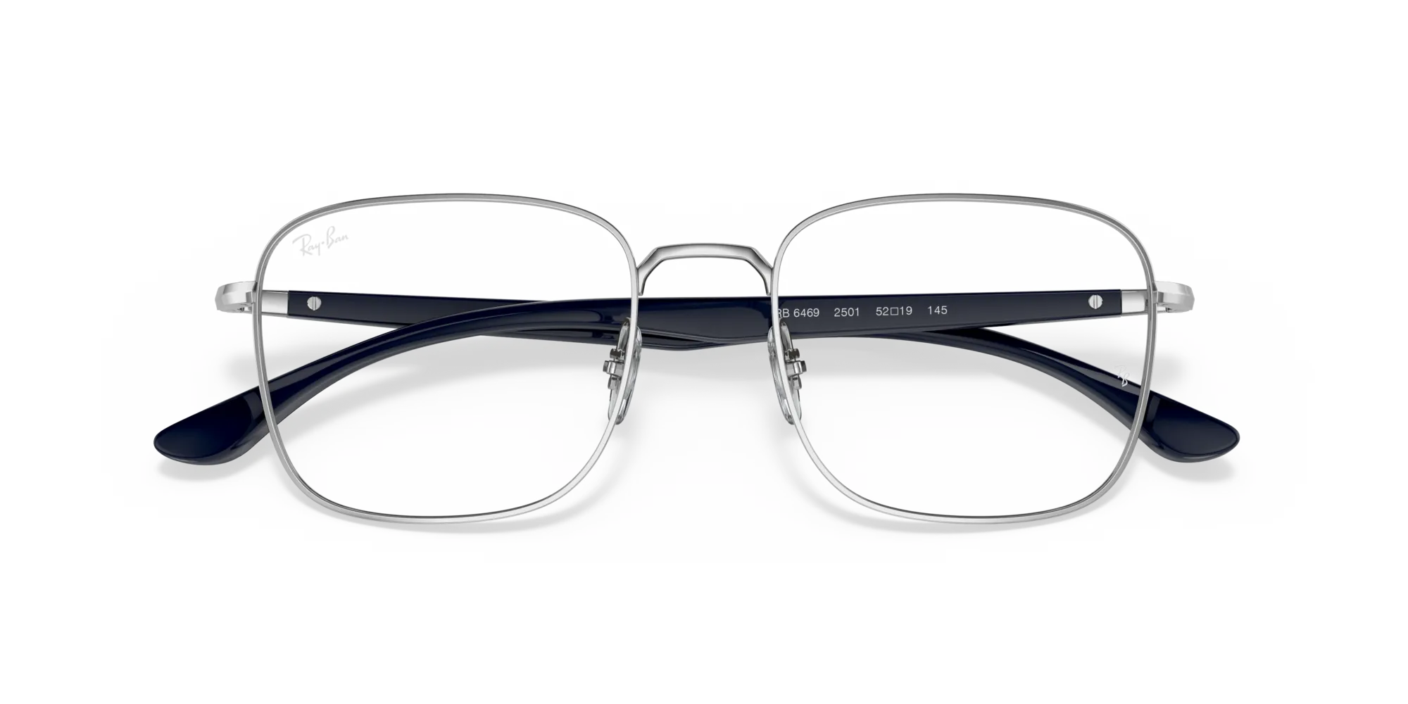 Ray - Ban RX6469 2501 Montature da vista Metallo Argento Squadrata - immagine 2