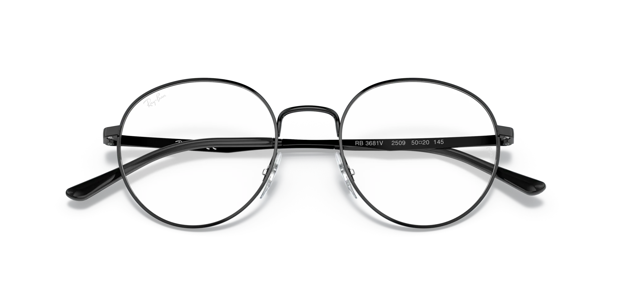 Ray - Ban RX3681V 2509 Montature da vista Metallo Nero Trasparente Pantos Normale - immagine 2