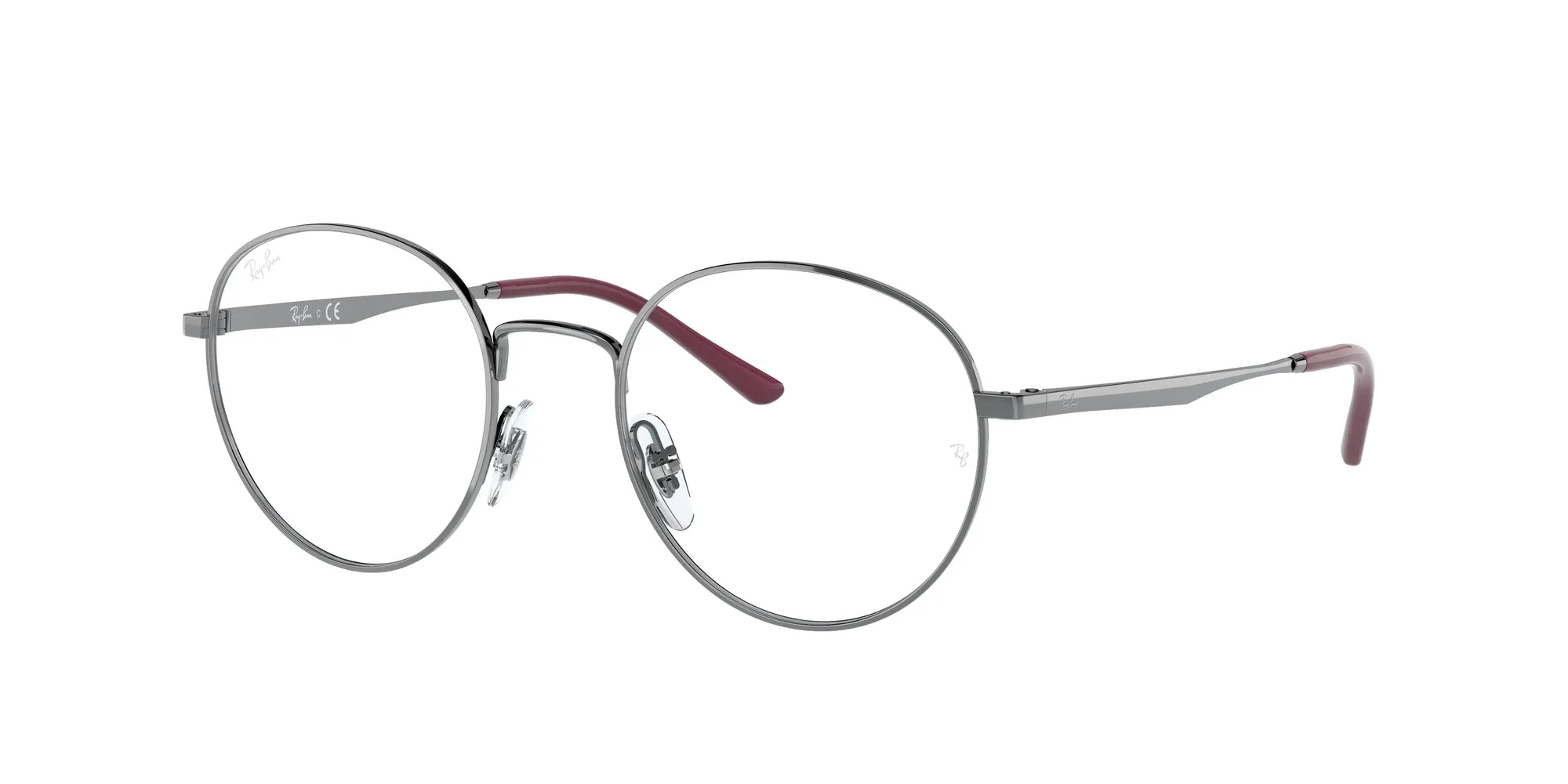 Ray - Ban RX3681V 2502 Montature da vista Metallo Grigio Trasparente Pantos Normale - immagine 1