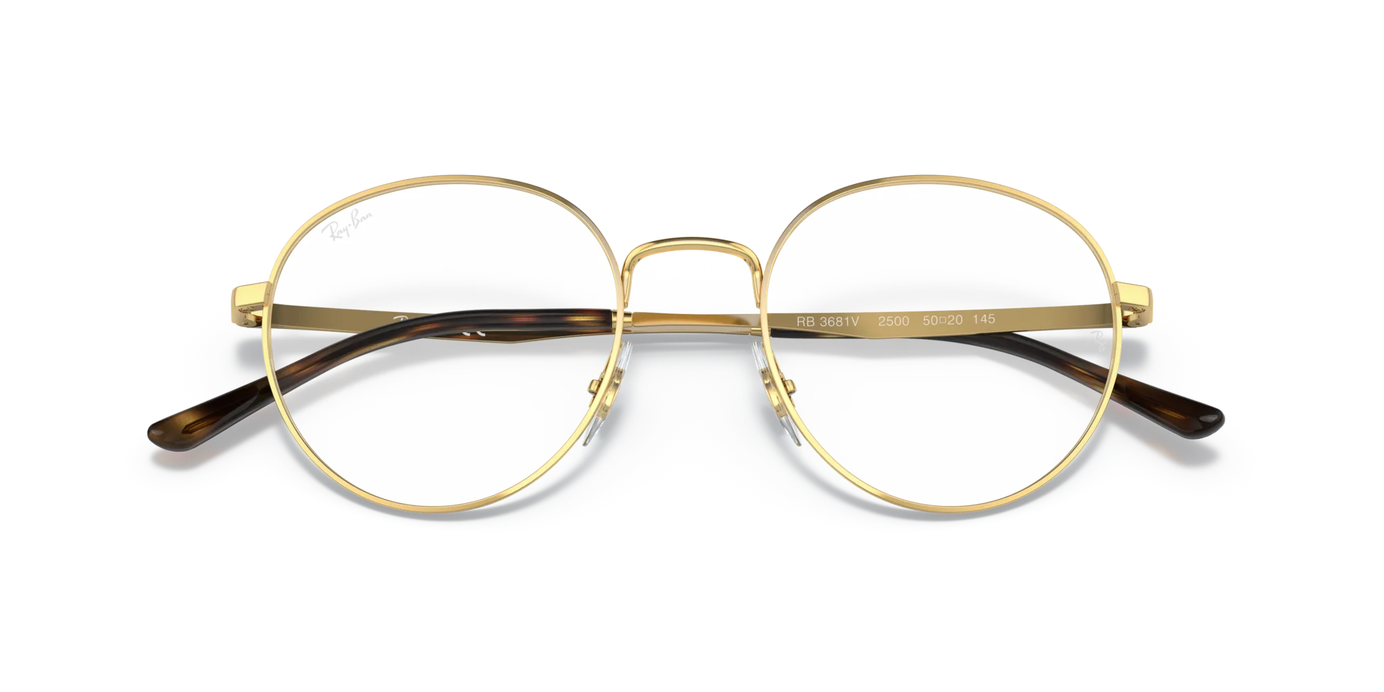 Ray - Ban RX3681V 2500 Montature da vista Metallo Oro Trasparente Pantos Normale - immagine 2