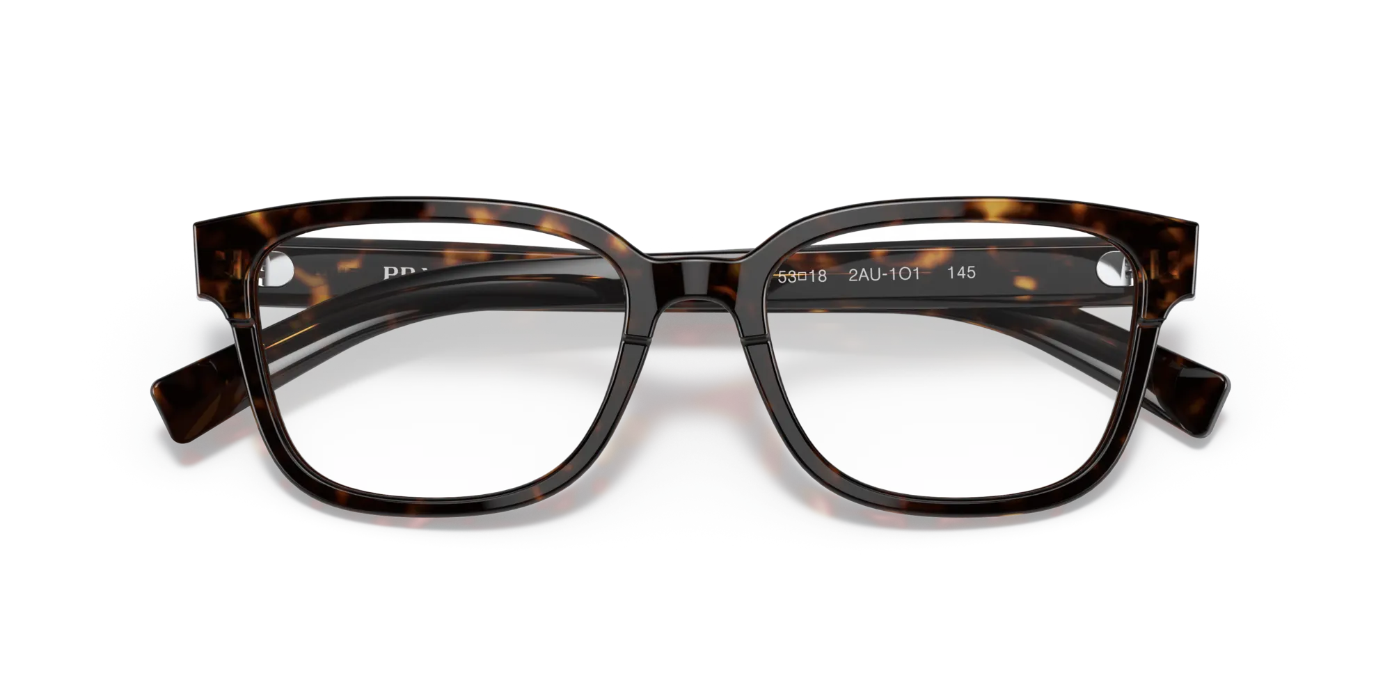 Prada PR 04YV 2AU1O1 Montature da vista Plastica Havana Squadrata - immagine 2