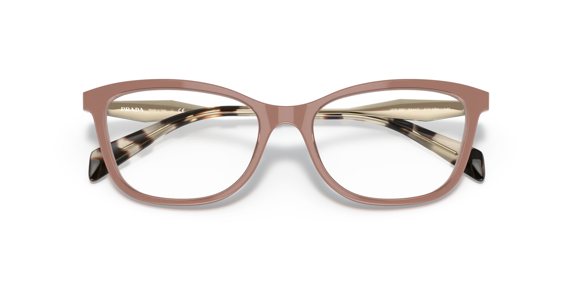 Prada PR 02YV 01Y1O1 Montature da vista Acetato Blu Trasparente Farfalla Normale - immagine 2