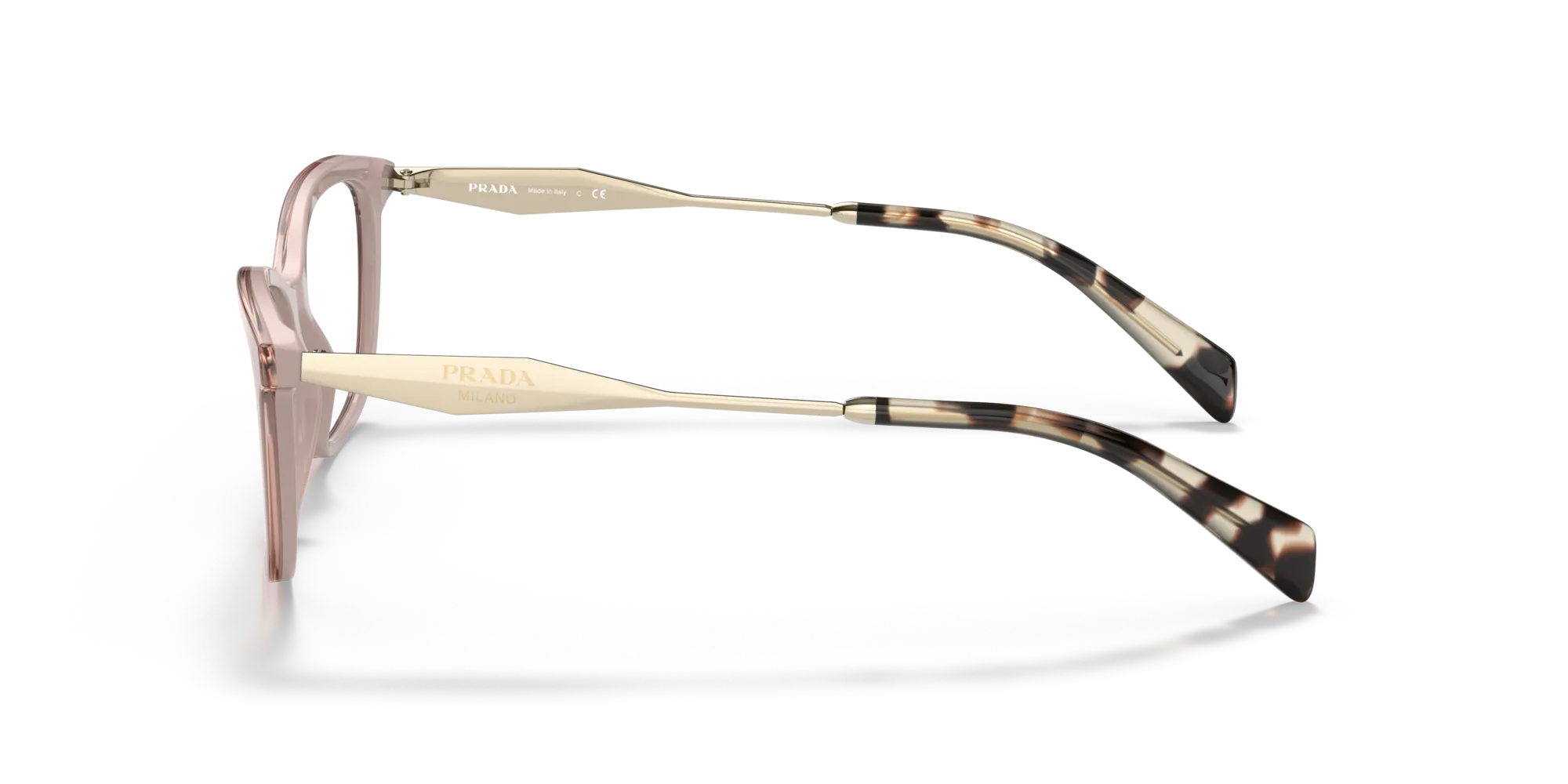 Prada PR 02YV 01Y1O1 Montature da vista Acetato Blu Trasparente Farfalla Normale - immagine 4