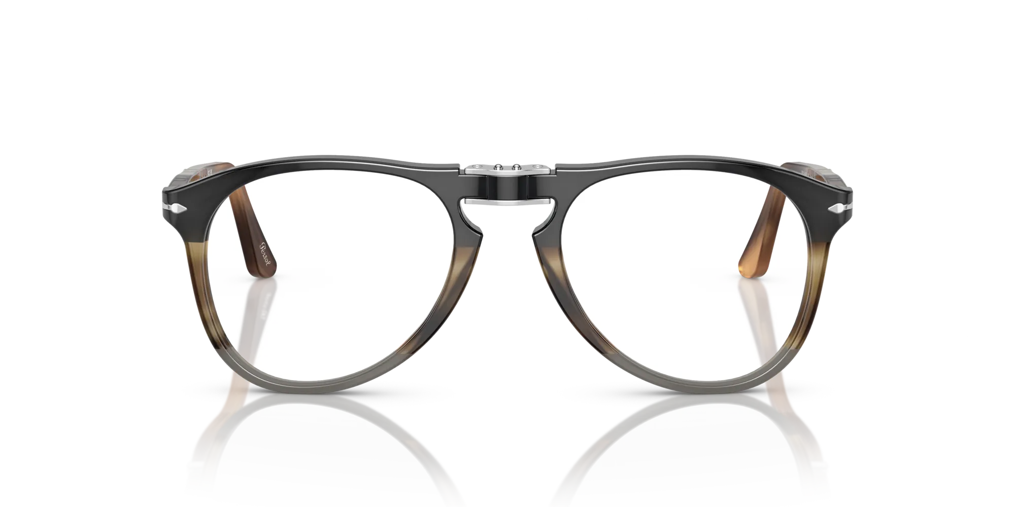 Persol PO9714VM 1135 Montature da vista Acetato Nero Trasparente Pilot Normale - immagine 3