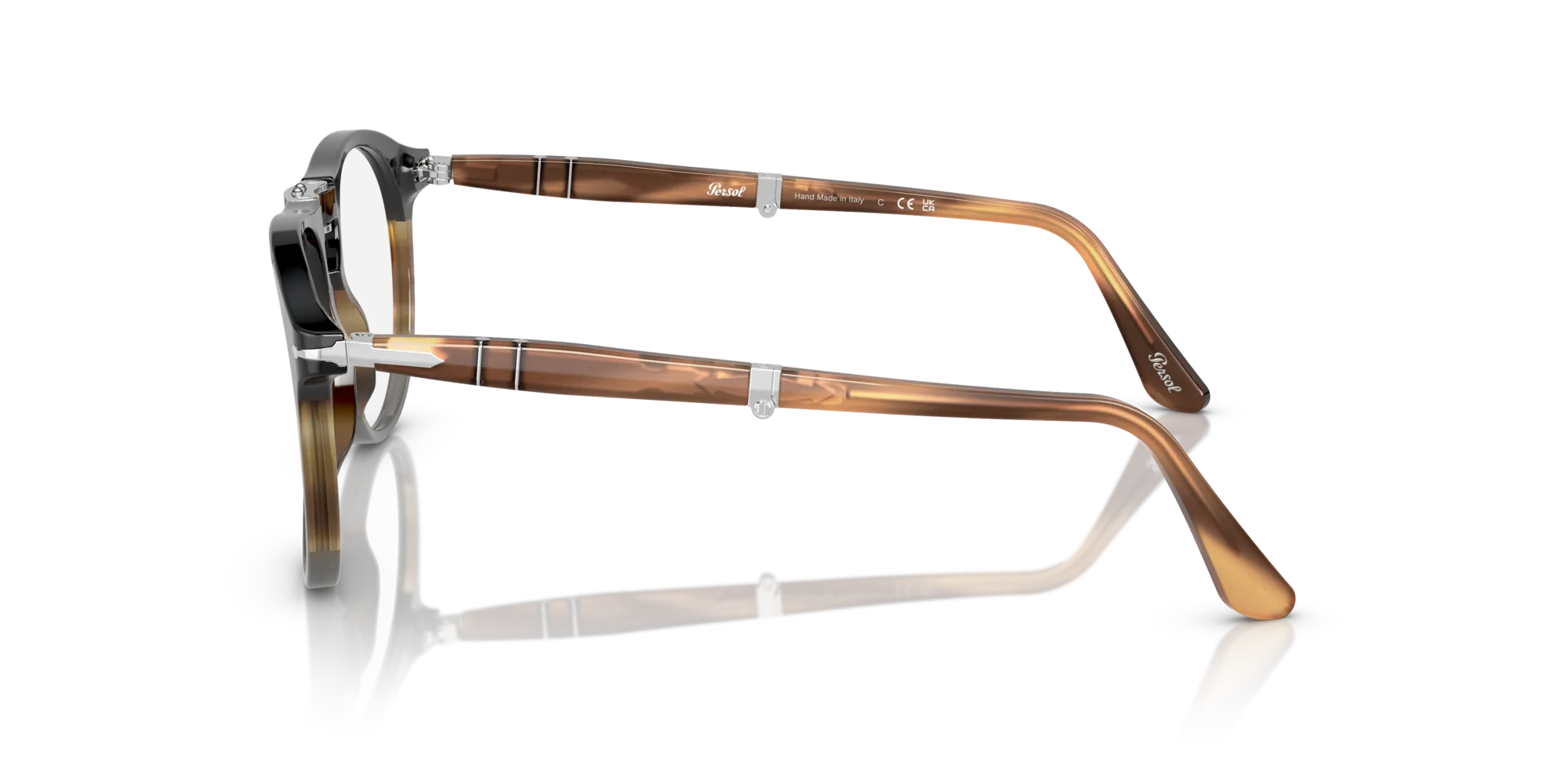 Persol PO9714VM 1135 Montature da vista Acetato Nero Trasparente Pilot Normale - immagine 4