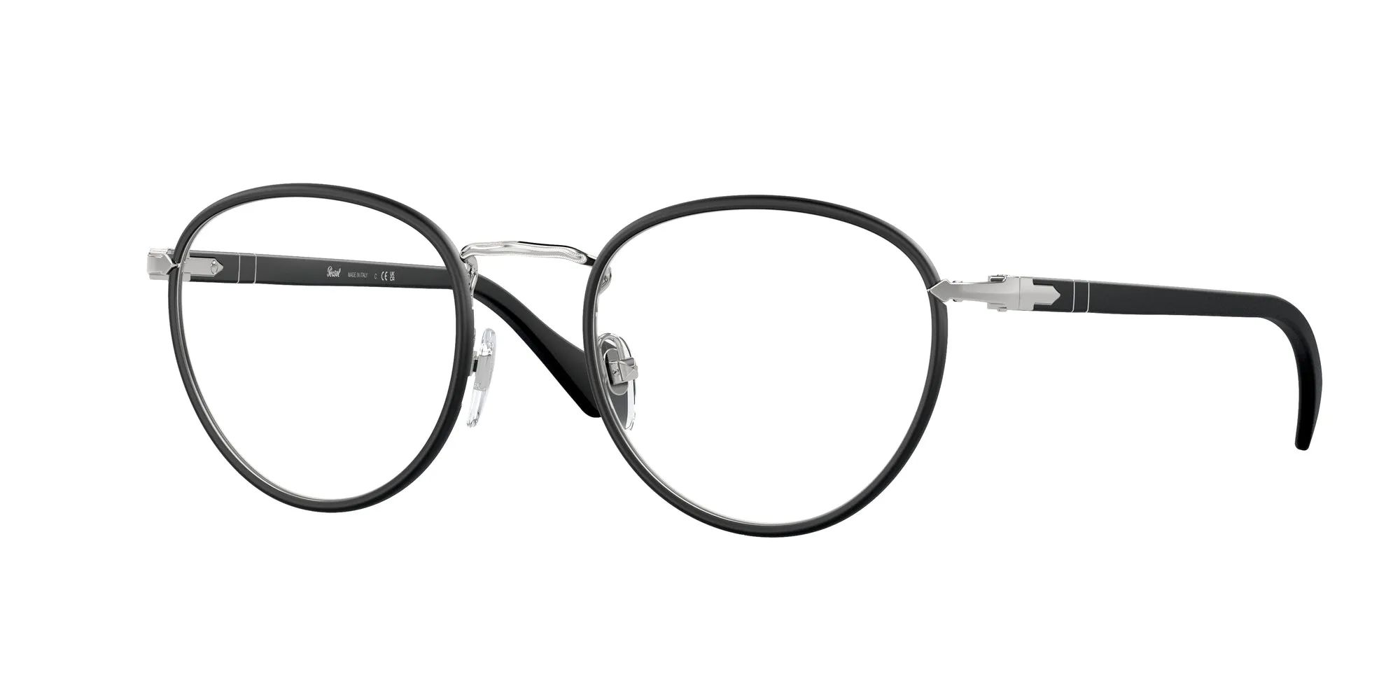 Persol PO2410VJ 1119 Montature da vista Metallo Argento Trasparente Pantos Normale - immagine 1