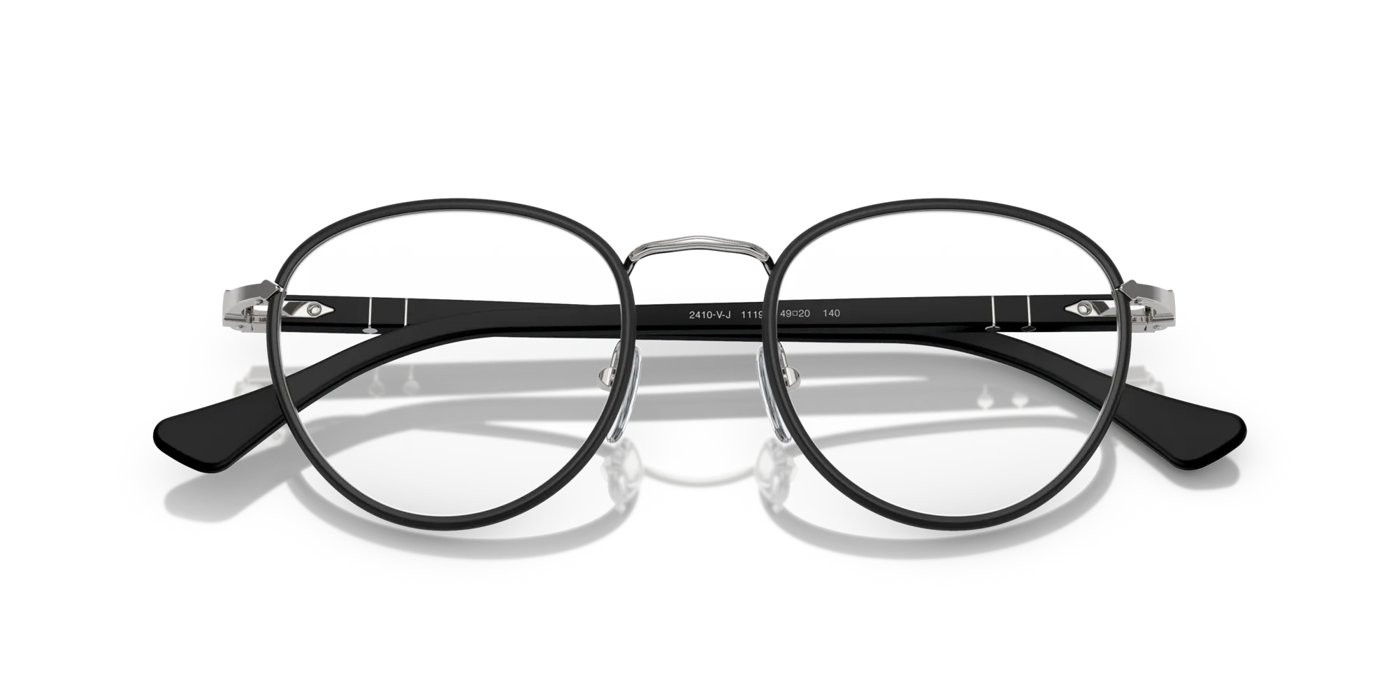 Persol PO2410VJ 1119 Montature da vista Metallo Argento Trasparente Pantos Normale - immagine 2