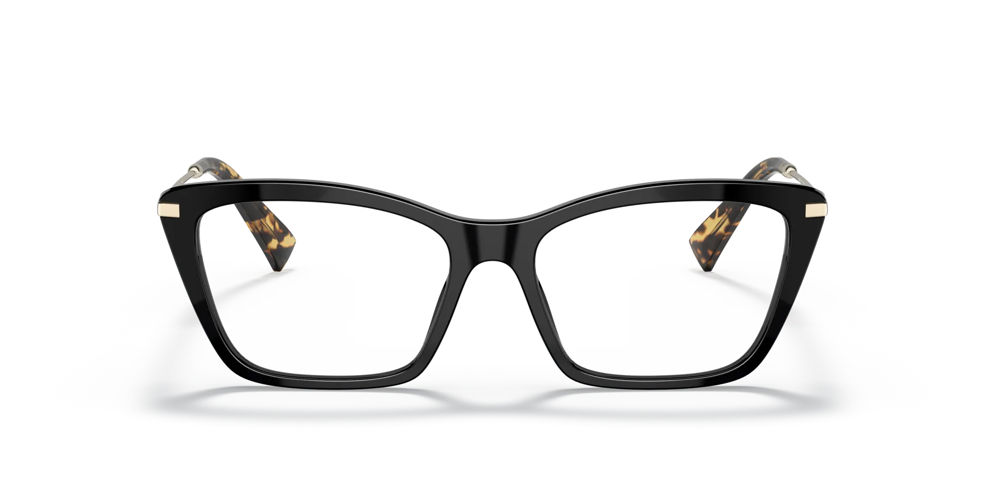 Miu Miu MU 01UV 1AB1O1 Montature da vista Acetato Nero Trasparente Cat Eye Normale - immagine 3