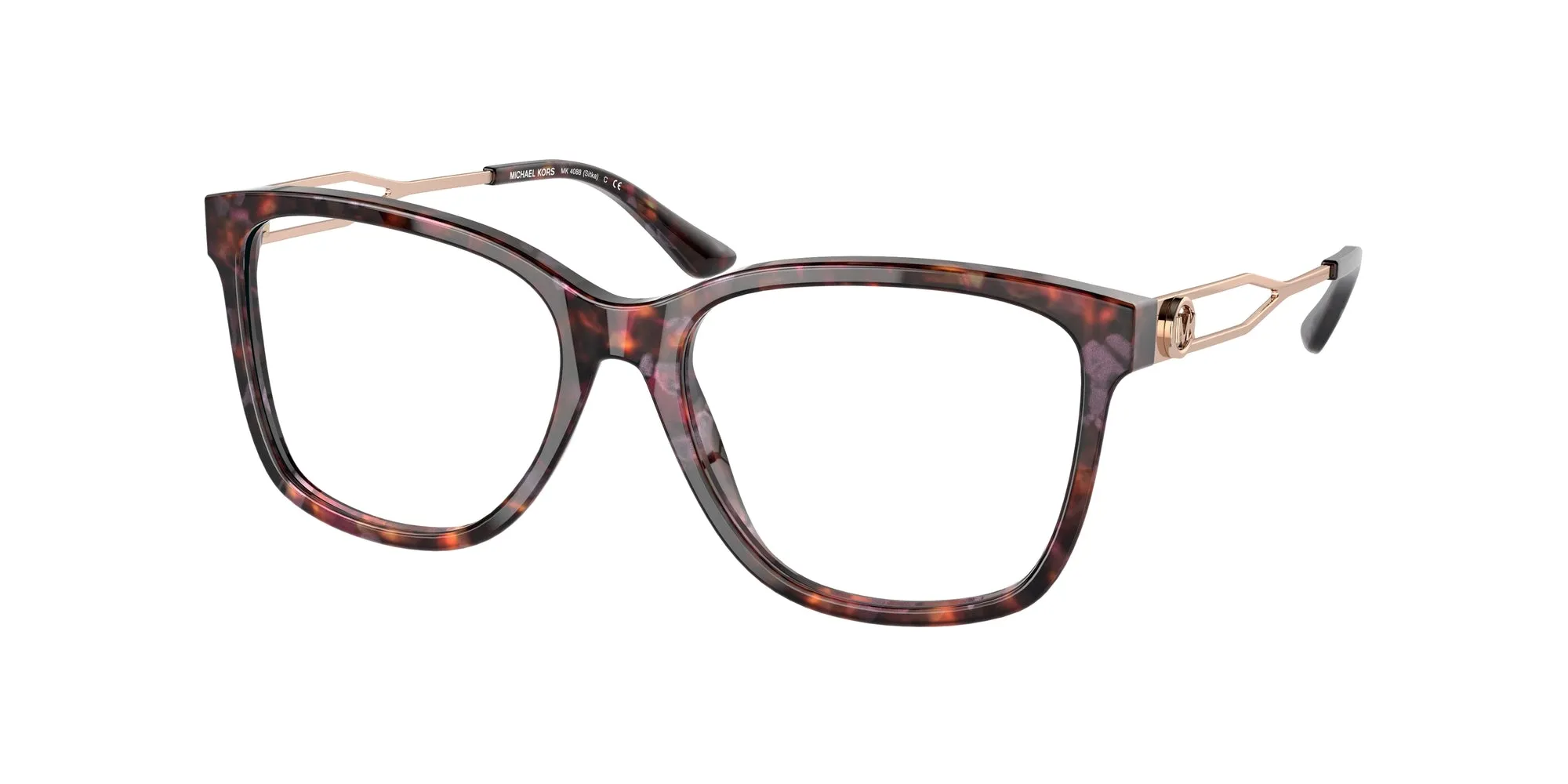 Michael Kors MK4088 SITKA 3099 Montature da vista Acetato Tartaruga Trasparente Squadrata Normale - immagine 1