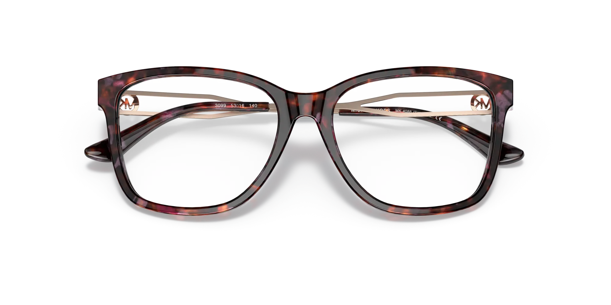 Michael Kors MK4088 SITKA 3099 Montature da vista Acetato Tartaruga Trasparente Squadrata Normale - immagine 2