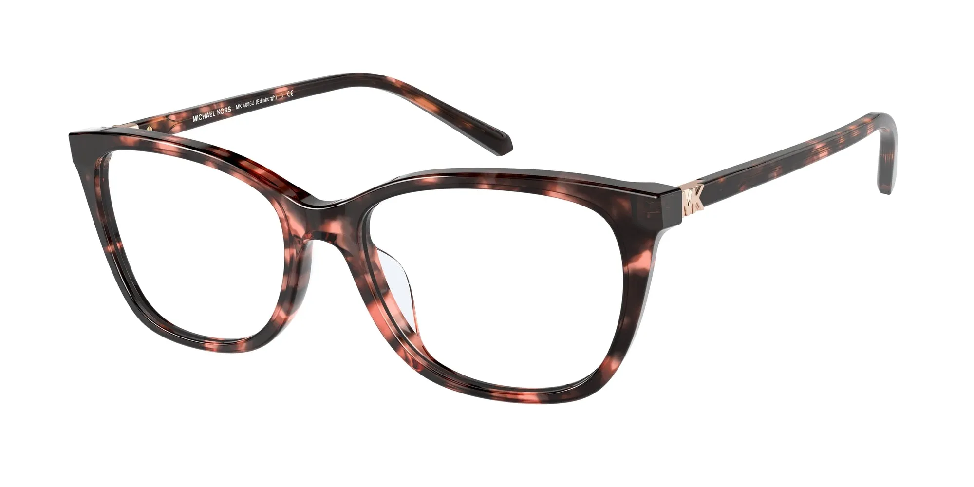 Michael Kors MK4085U EDINBURGH 3009 Montature da vista Acetato Rosa Trasparente Squadrata Normale - immagine 1