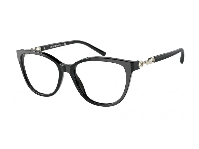 Emporio Armani EA3190 5001 Montature da vista Acetato Nero Pillow Normale - immagine 1