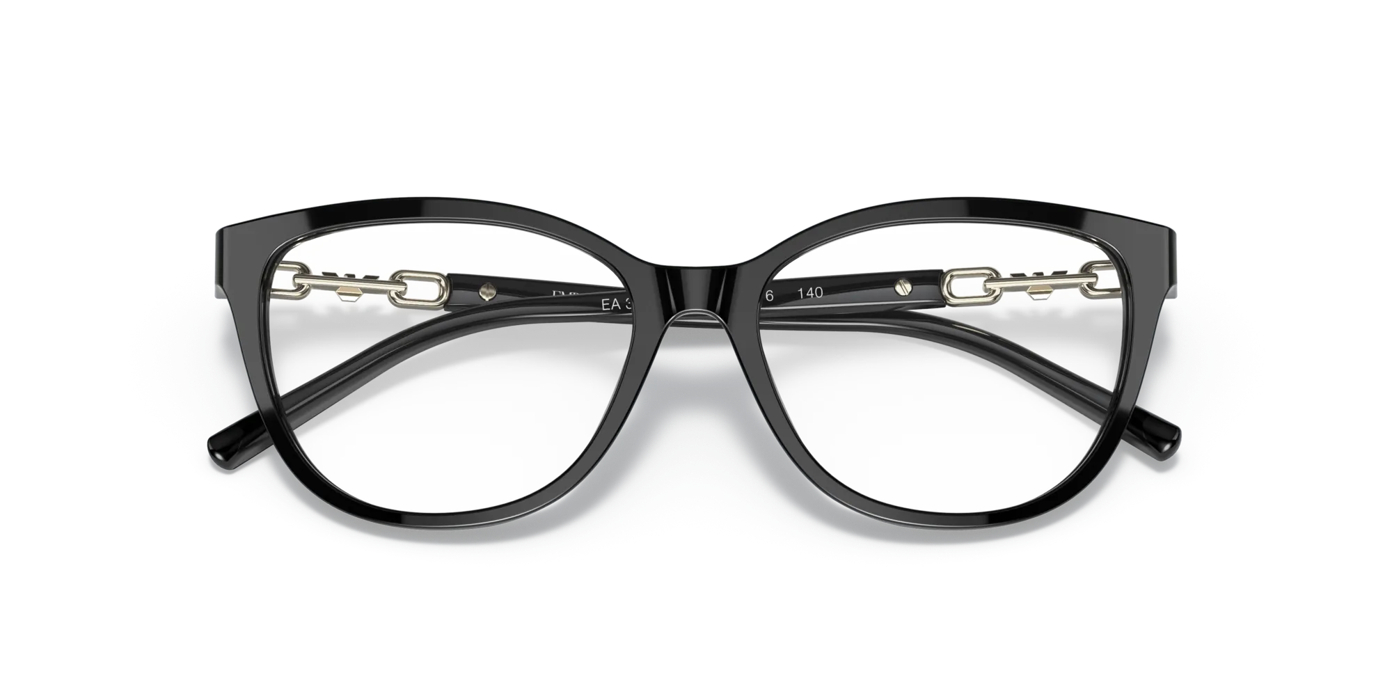 Emporio Armani EA3190 5001 Montature da vista Acetato Nero Pillow Normale - immagine 2