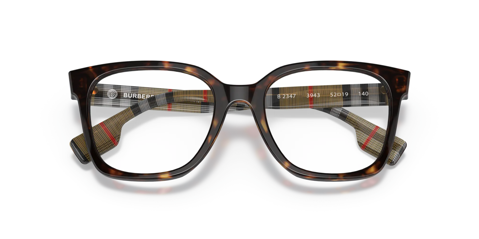 Burberry BE2347 EVELYN 3943 Montature da vista Acetato Marrone Squadrata Normale - immagine 2