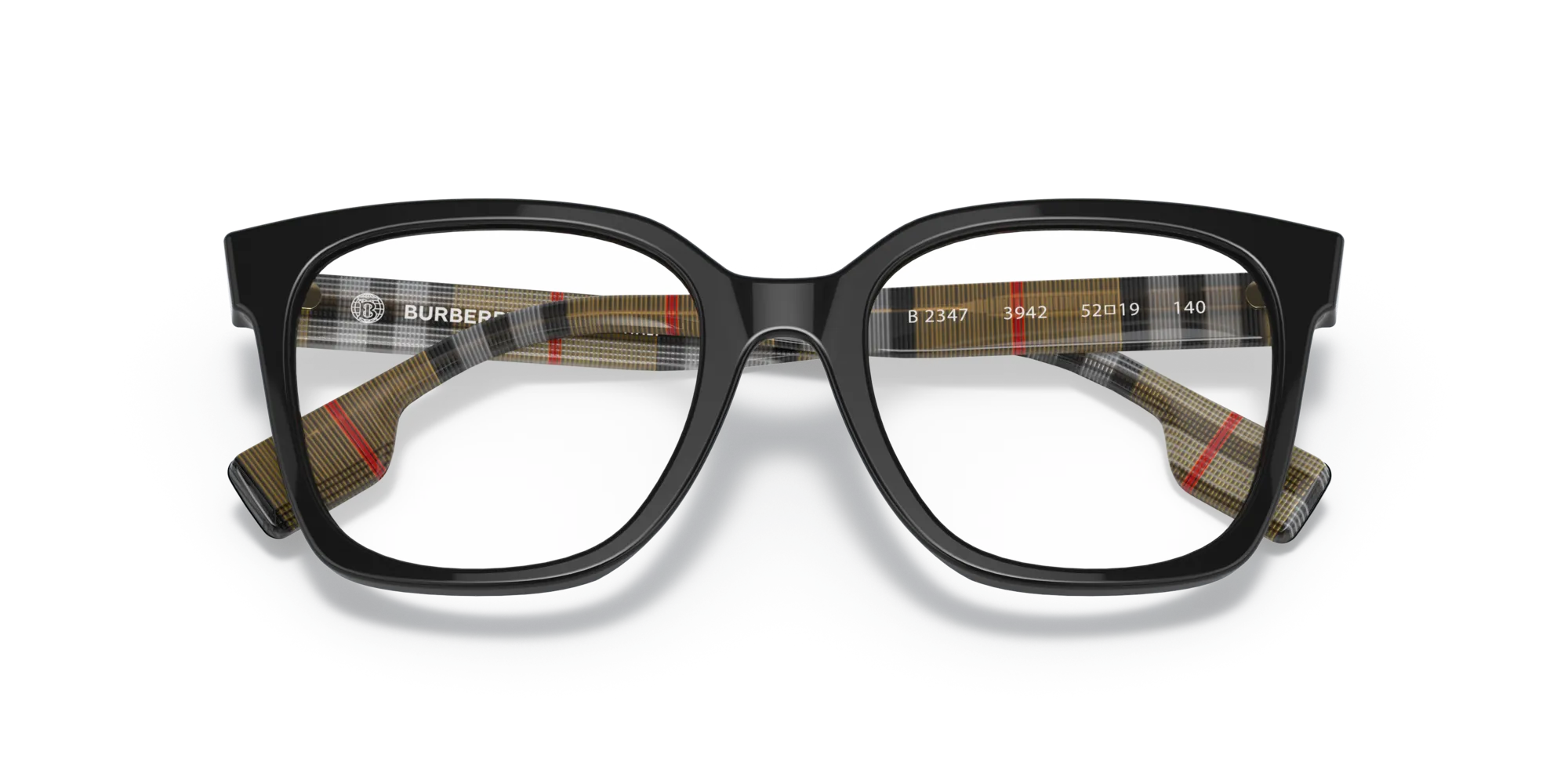 Burberry BE2347 EVELYN 3942 Montature da vista Acetato Nero Squadrata Normale - immagine 2