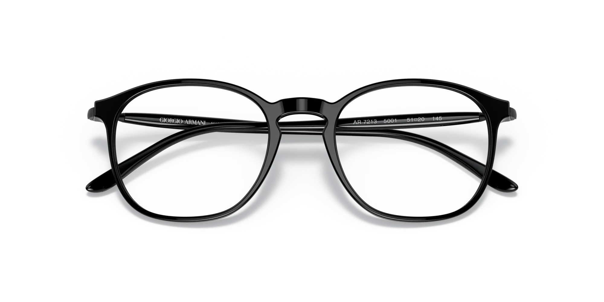 Giorgio Armani AR7213 5001 Montature da vista Acetato Nero Rotonda - immagine 2
