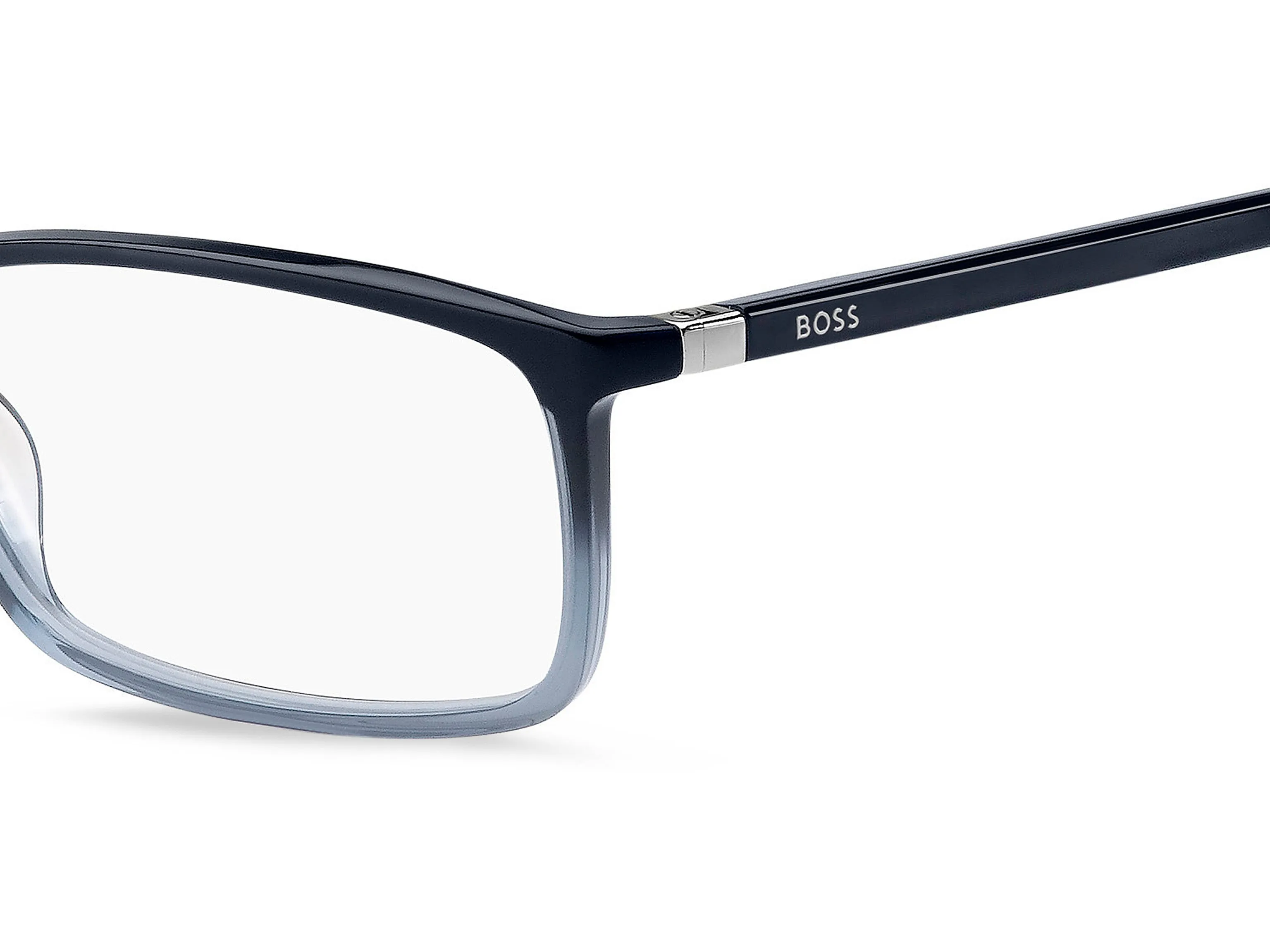 Hugo Boss BOSS 0680/IT ZX9 Montature da vista Acetato Azzurro Squadrata - immagine 3