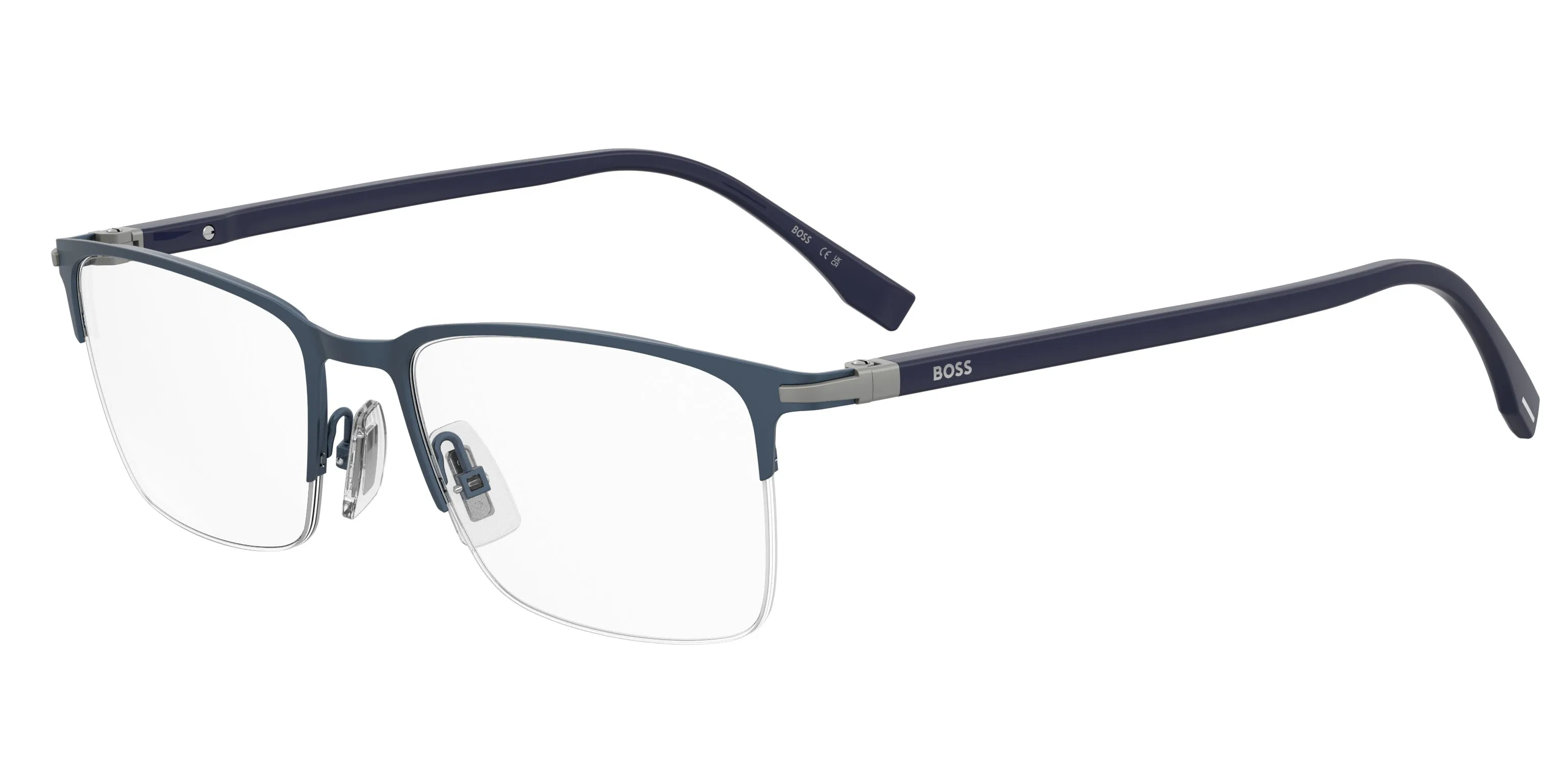 Hugo Boss BOSS 1007/IT FLL Montature da vista Metallo Blu opaco Squadrata - immagine 1