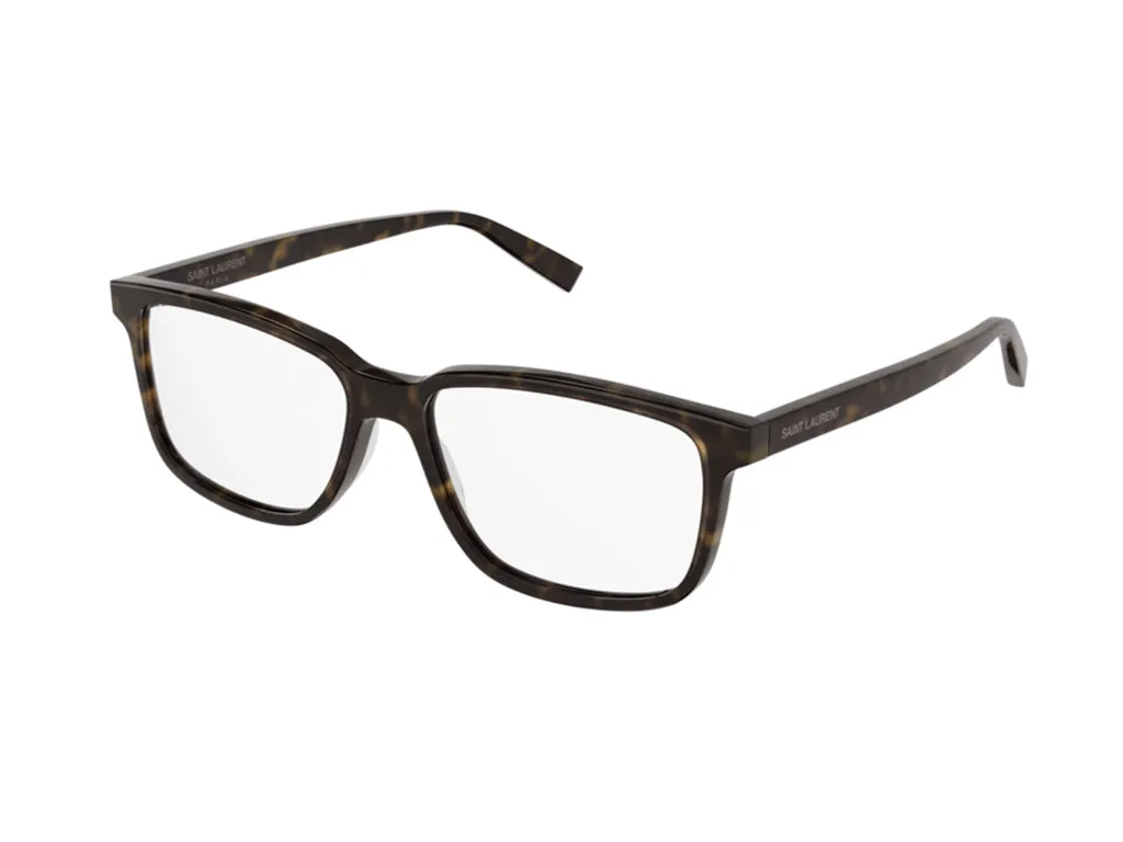 SAINT LAURENT Uomo SL 458 005 Montature da vista Acetato Havana Trasparente Squadrata - immagine 1