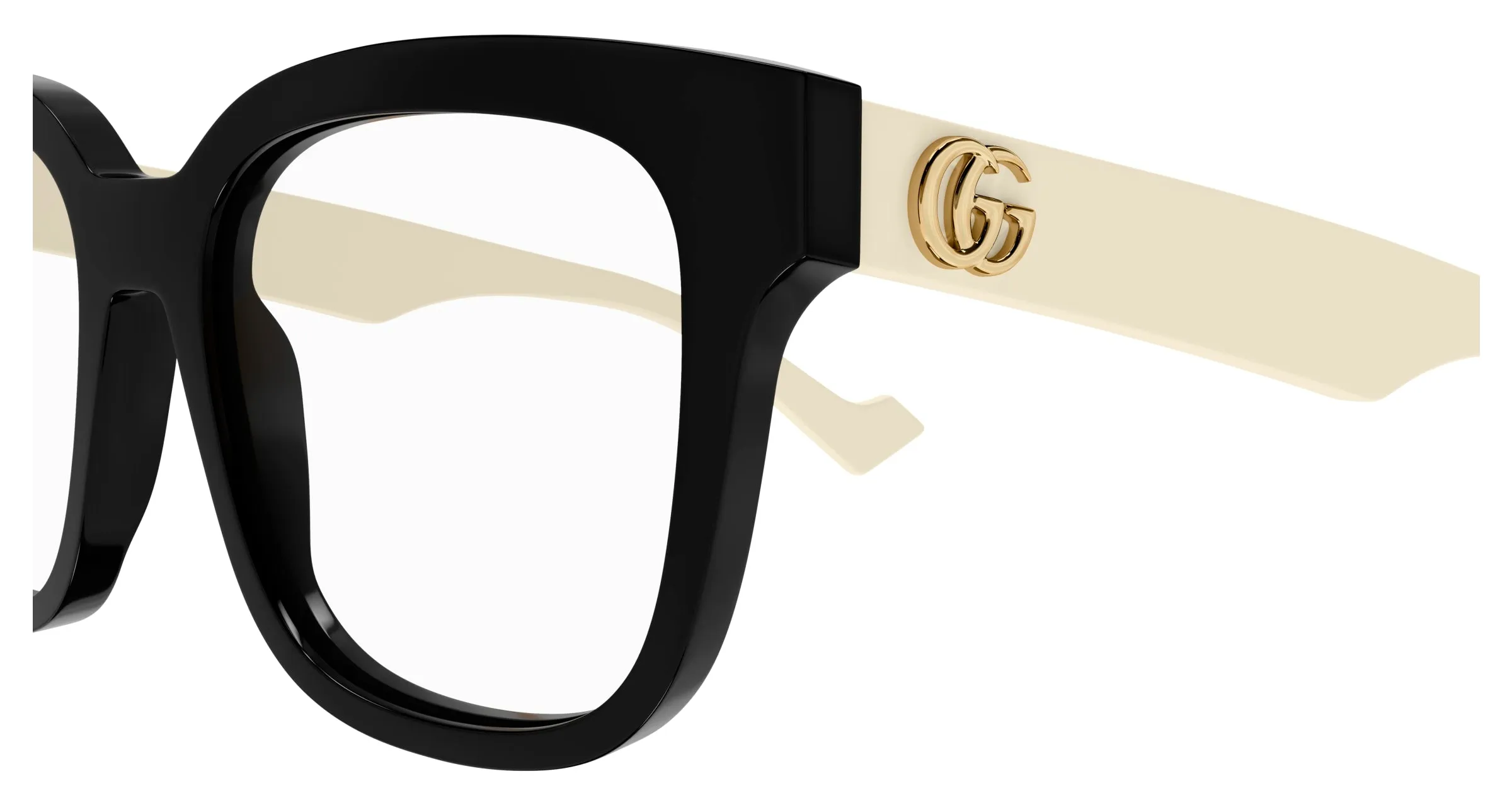 Gucci GG0958O 002 Montature da vista Acetato Nero Trasparente Squadrata - immagine 3