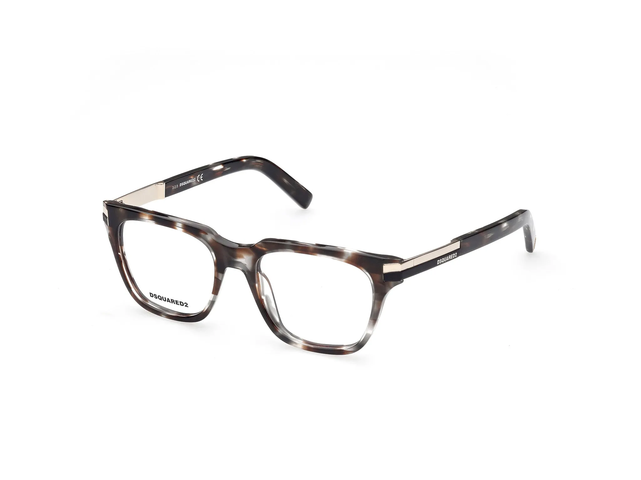 Dsquared2 DQ5345 050 Montature da vista outlet Acetato Marrone Squadrata - immagine 1