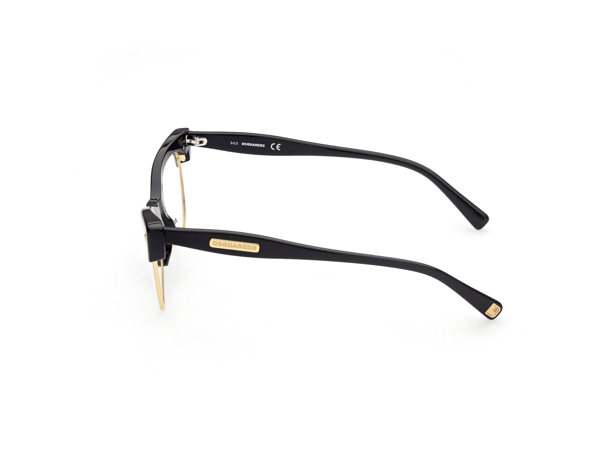 Dsquared2 DQ5332 001 Montature da vista outlet Acetato Nero Cat Eye - immagine 3
