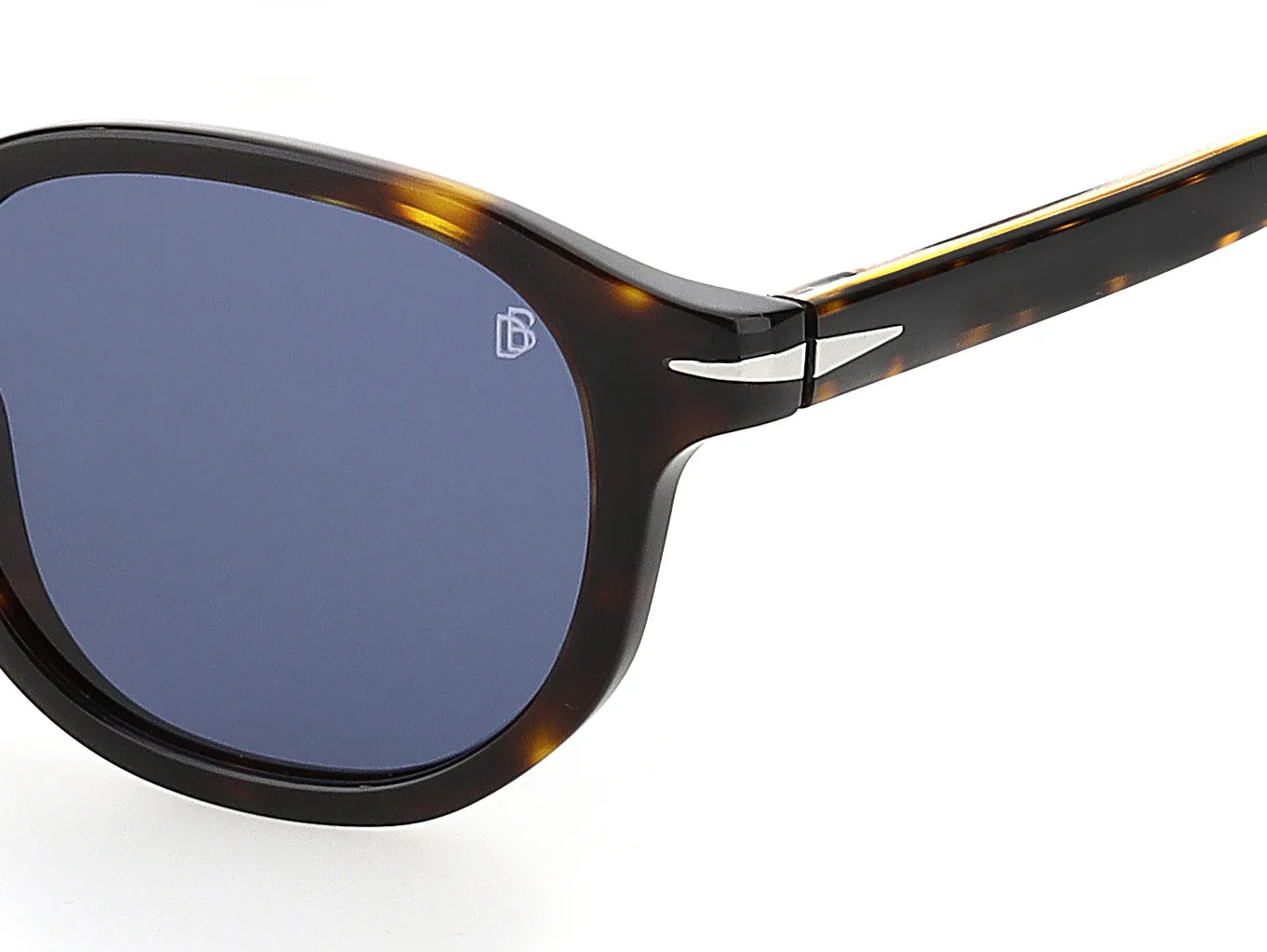 DAVID BECKHAM DB 1007/S 086/KU Occhiali da sole Acetato Havana Blu Rotonda Normale - immagine 3