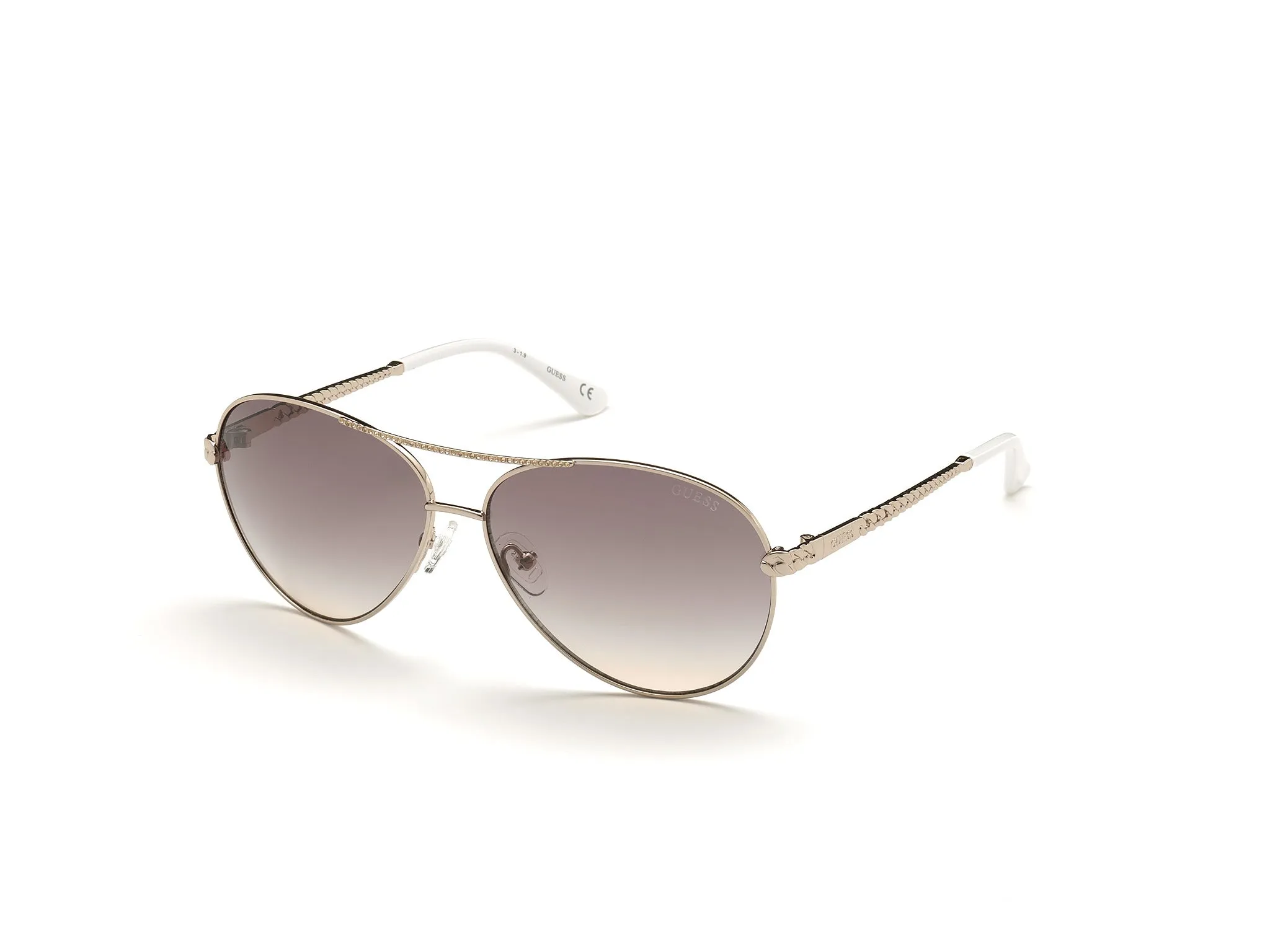 Guess GU7470-S 28E Occhiali da sole Metallo Oro Marrone Pilot Normale - immagine 1