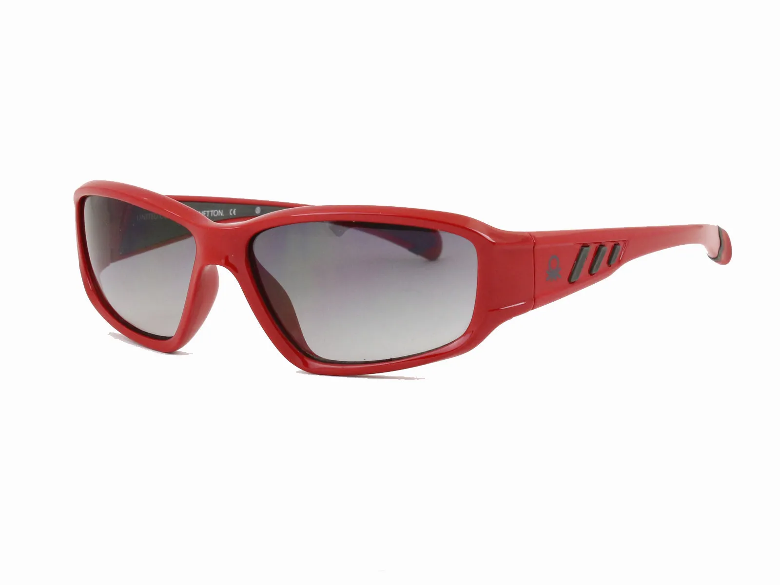 Benetton Junior Bambino BB587 04 Occhiali da sole bambino Plastica Rosso Avvolgente - immagine 1