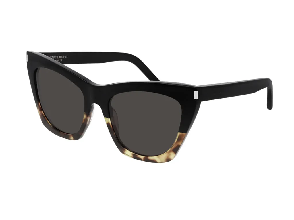 SAINT LAURENT SL 214 KATE 010 Occhiali da sole Acetato Havana Nero Cat Eye Normale - immagine 1