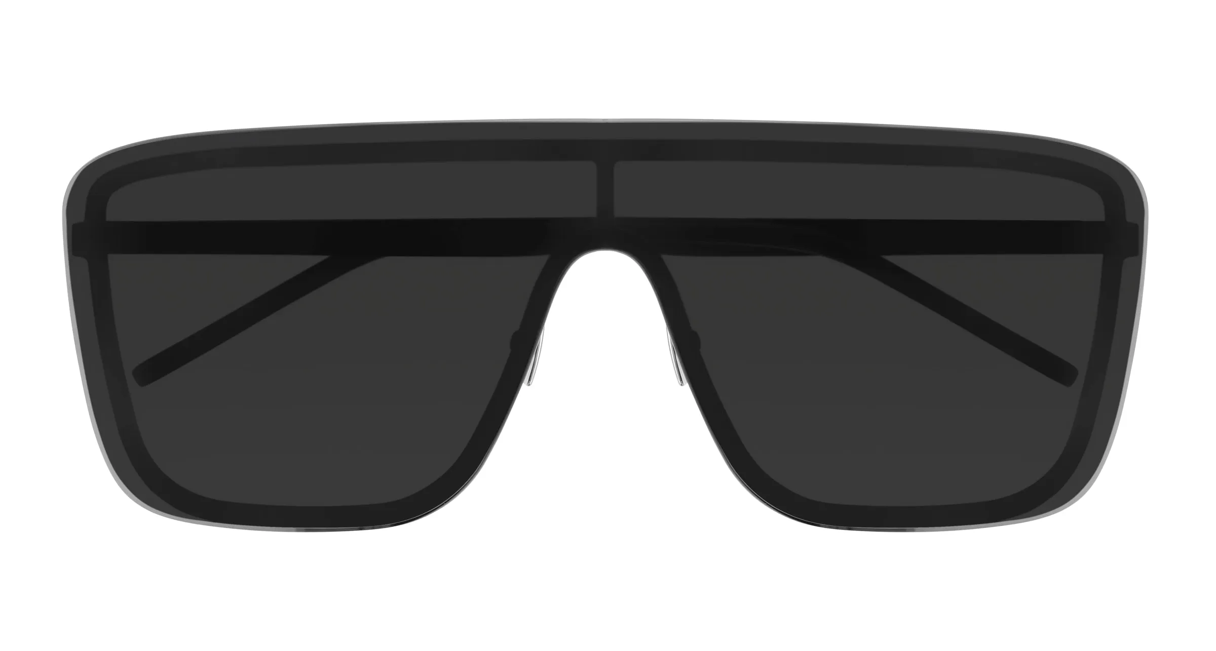 SAINT LAURENT SL 364 MASK 002 Occhiali da sole Metallo Nero Nero Squadrata Normale - immagine 2