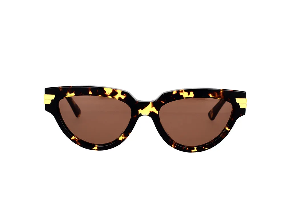 Bottega Veneta BV1035S 002 Occhiali da sole Acetato Havana Marrone Cat Eye Normale - immagine 2