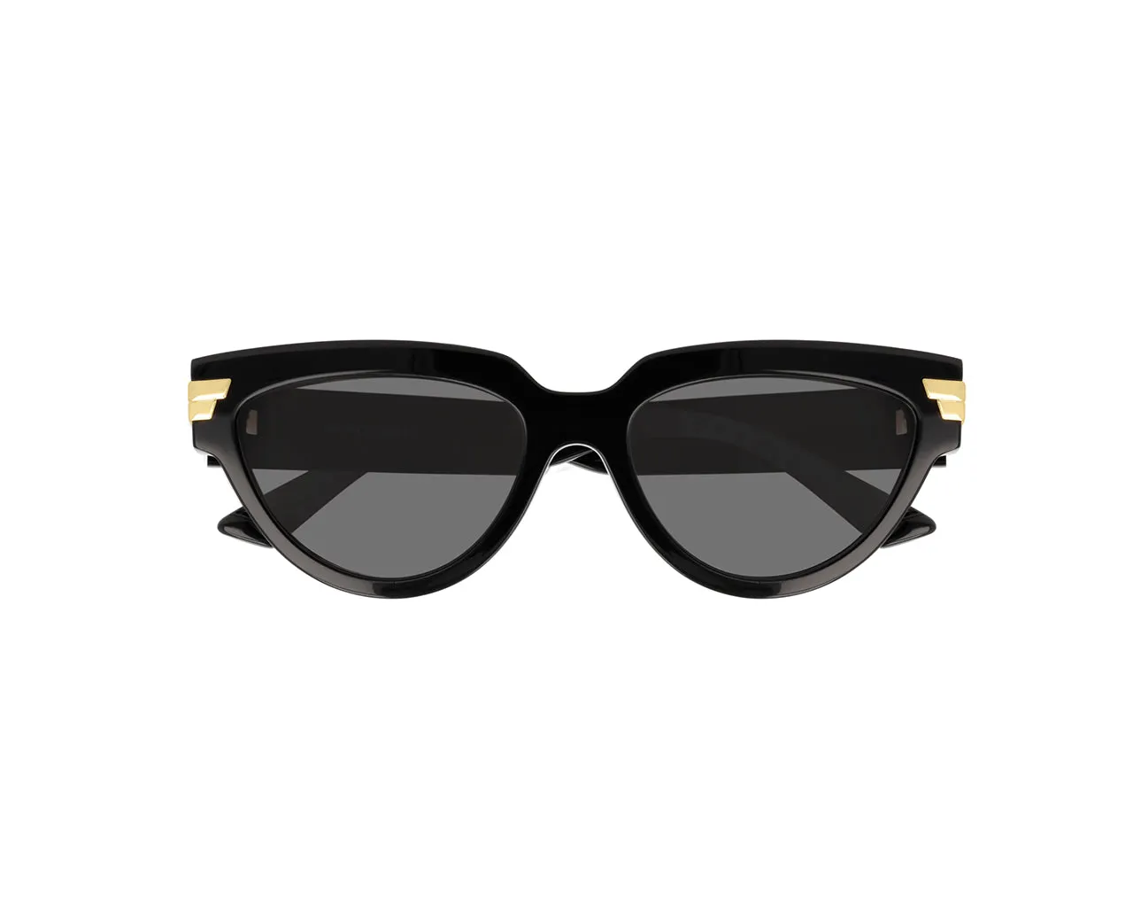 Bottega Veneta BV1035S 001 Occhiali da sole Acetato Nero Grigio Cat Eye Normale - immagine 2