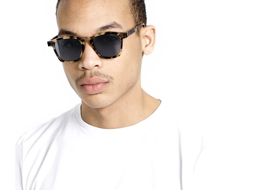 Retrosuperfuture V8F UNICO CHEETAH Occhiali da sole Acetato Havana Blu Squadrata - immagine 3
