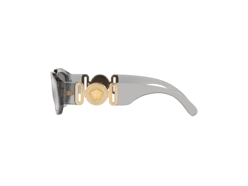Versace VE4361 311/6G Occhiali da sole Nylon Grigio Grigio Geometrica Specchiate Specchiato - immagine 4