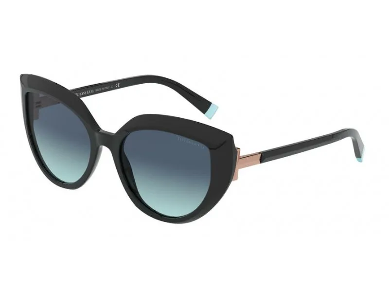 Tiffany TF4170 80019S Occhiali da sole Plastica Nero Azzurro Cat Eye Normale Sfumato - immagine 1