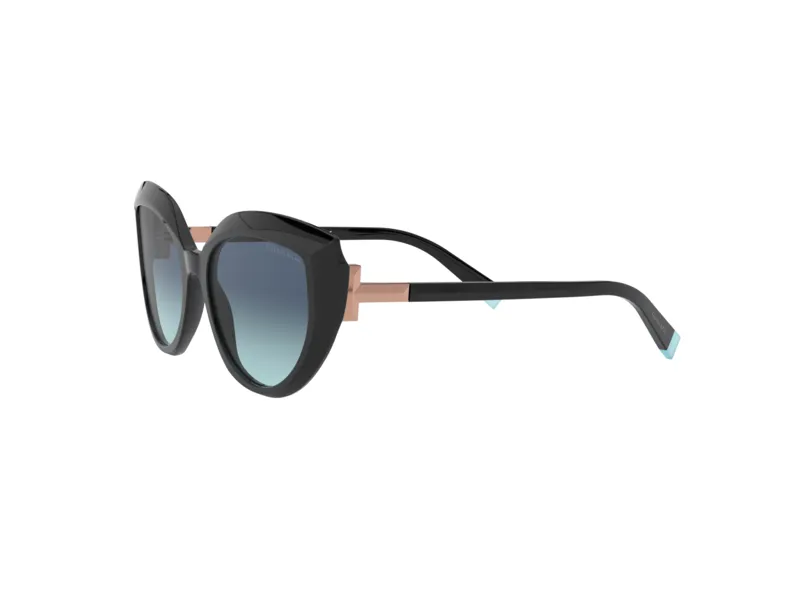 Tiffany TF4170 80019S Occhiali da sole Plastica Nero Azzurro Cat Eye Normale Sfumato - immagine 3