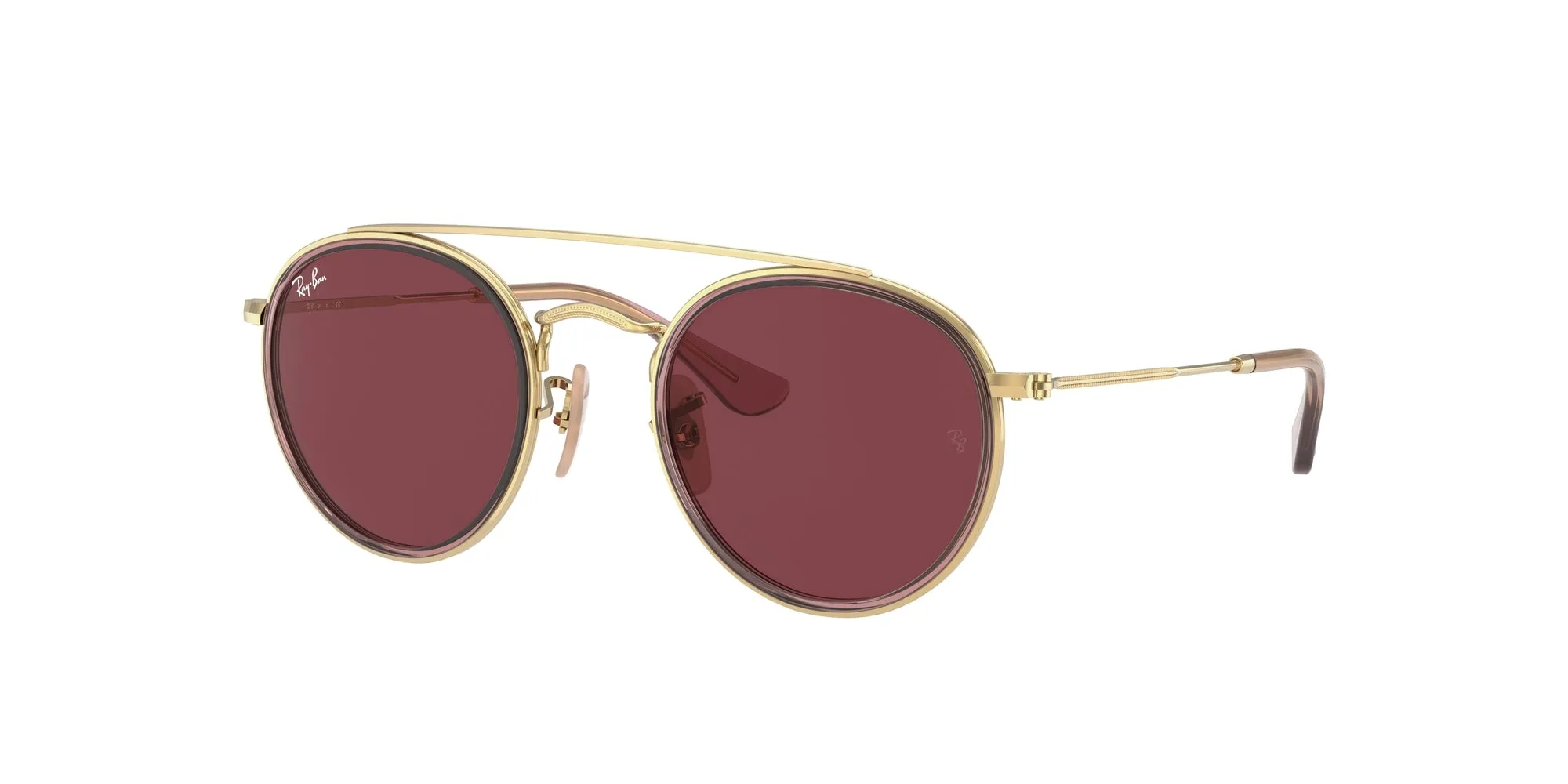 Ray - Ban RJ9647S 281/75 Occhiali da sole Metallo Rosa Viola Rotonda Normale - immagine 1