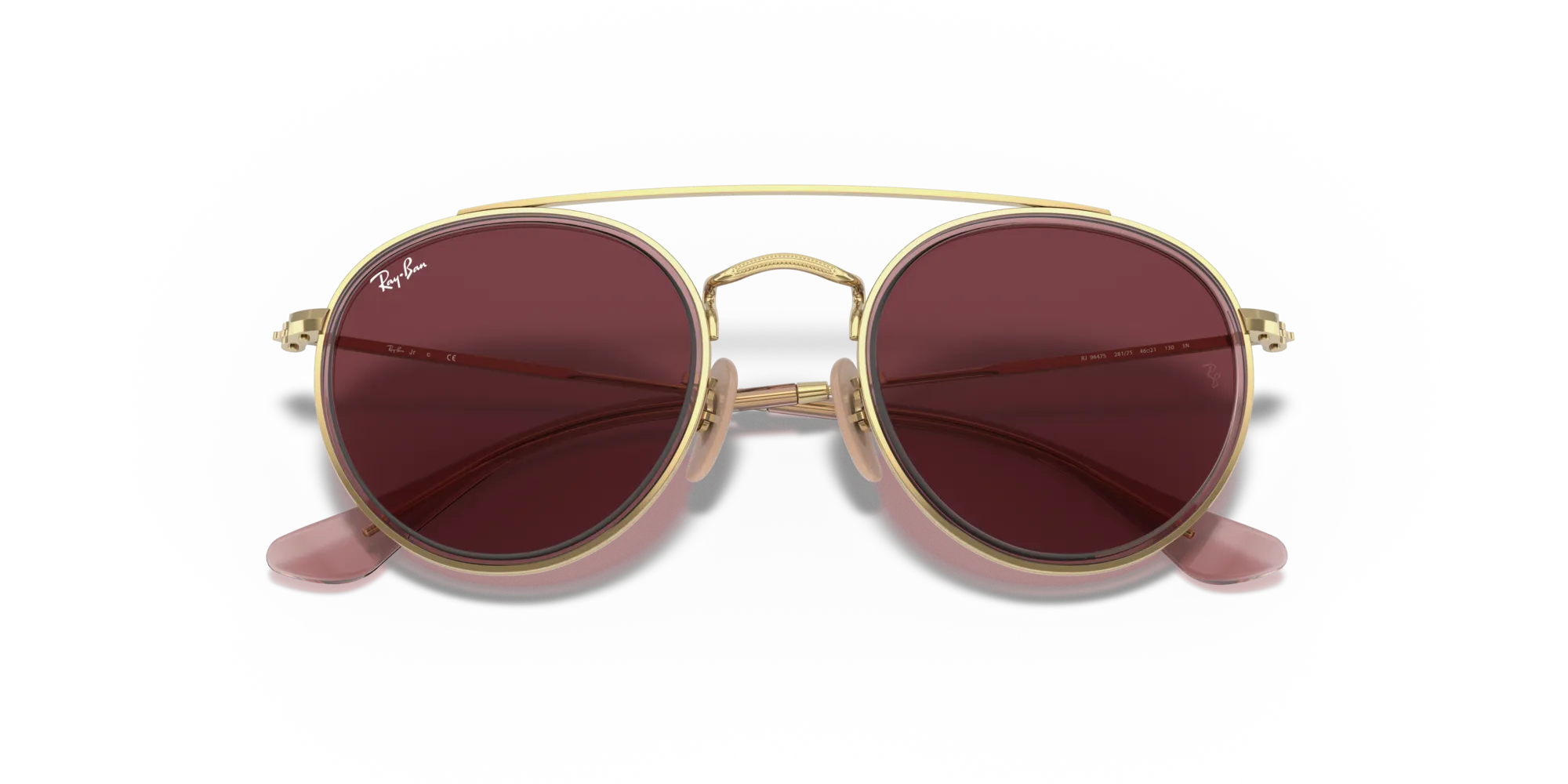 Ray - Ban RJ9647S 281/75 Occhiali da sole Metallo Rosa Viola Rotonda Normale - immagine 2