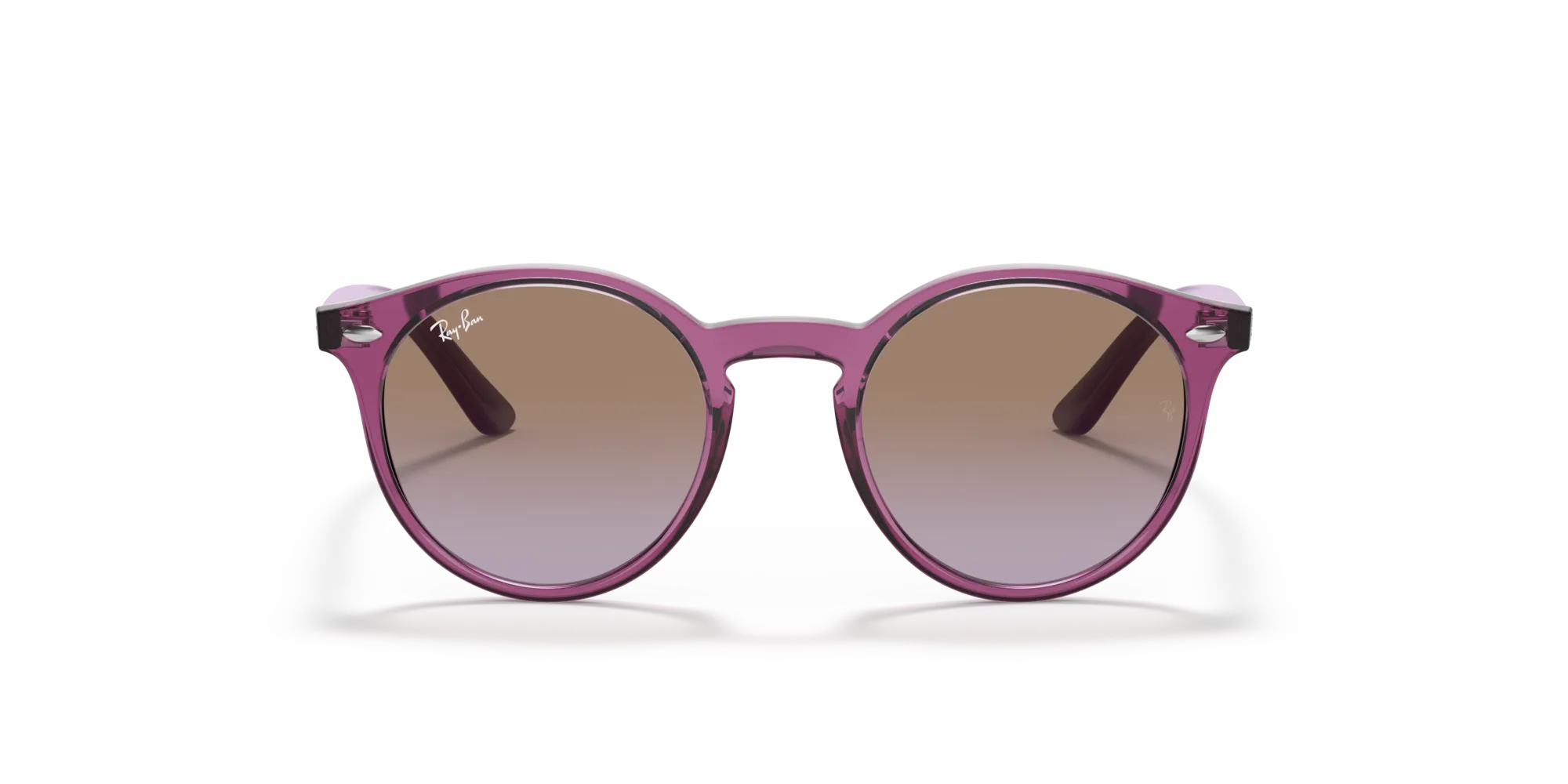 Ray - Ban RJ9064S 706468 Occhiali da sole bambino Iniettato Rosa Marrone Pantos Normale Sfumato - immagine 3