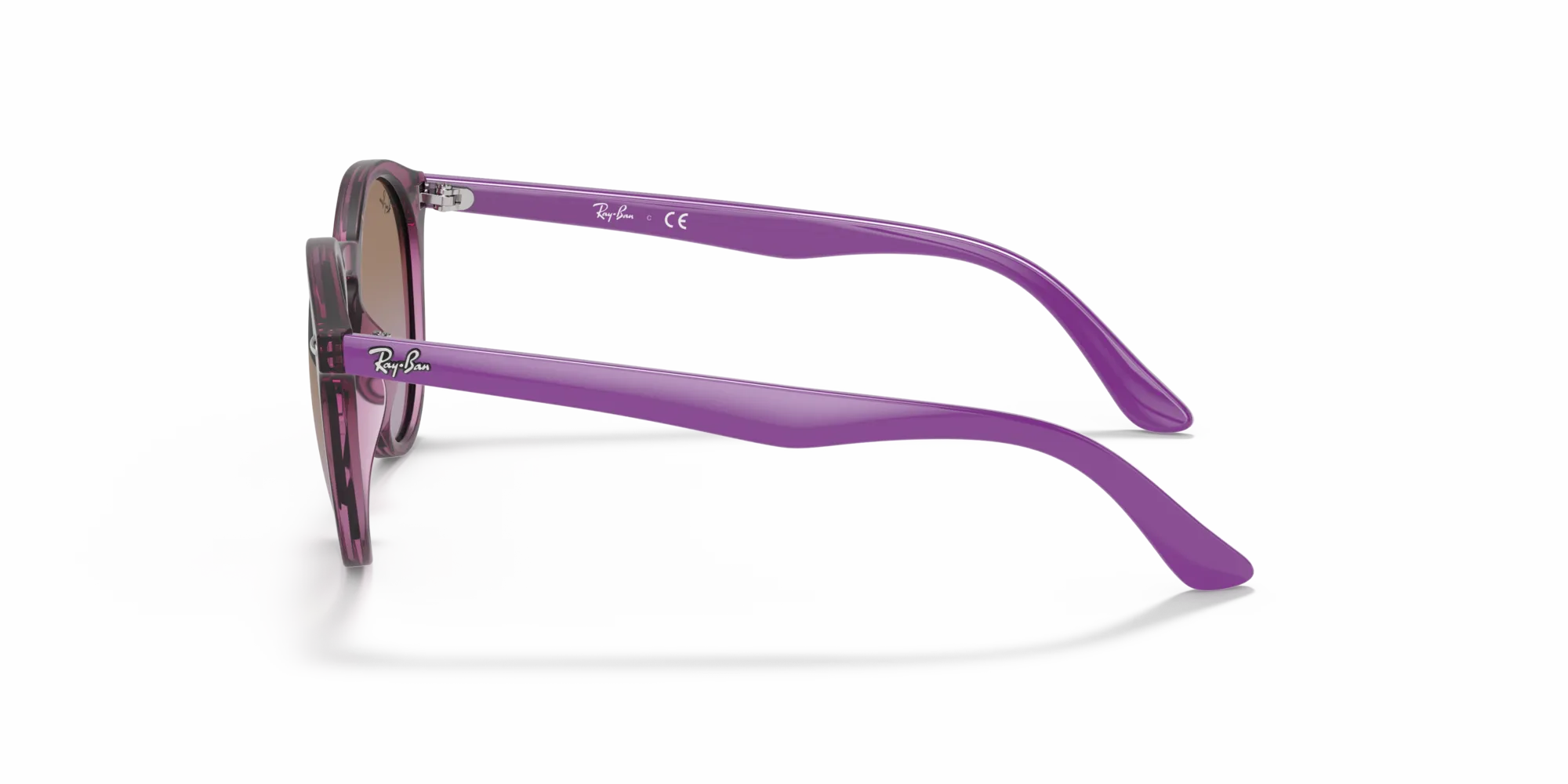 Ray - Ban RJ9064S 706468 Occhiali da sole bambino Iniettato Rosa Marrone Pantos Normale Sfumato - immagine 4