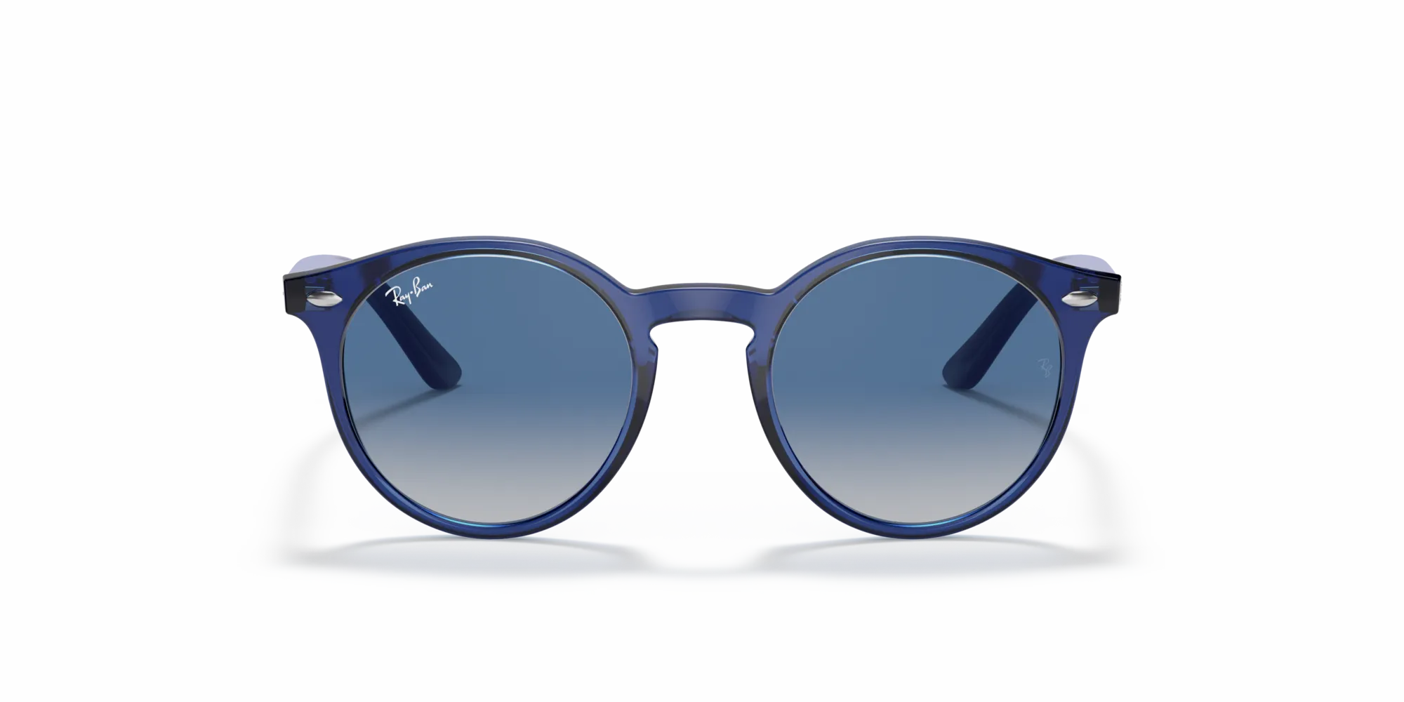 Ray - Ban RJ9064S 70624L Occhiali da sole bambino Iniettato Blu Grigio Pantos Normale Sfumato - immagine 3