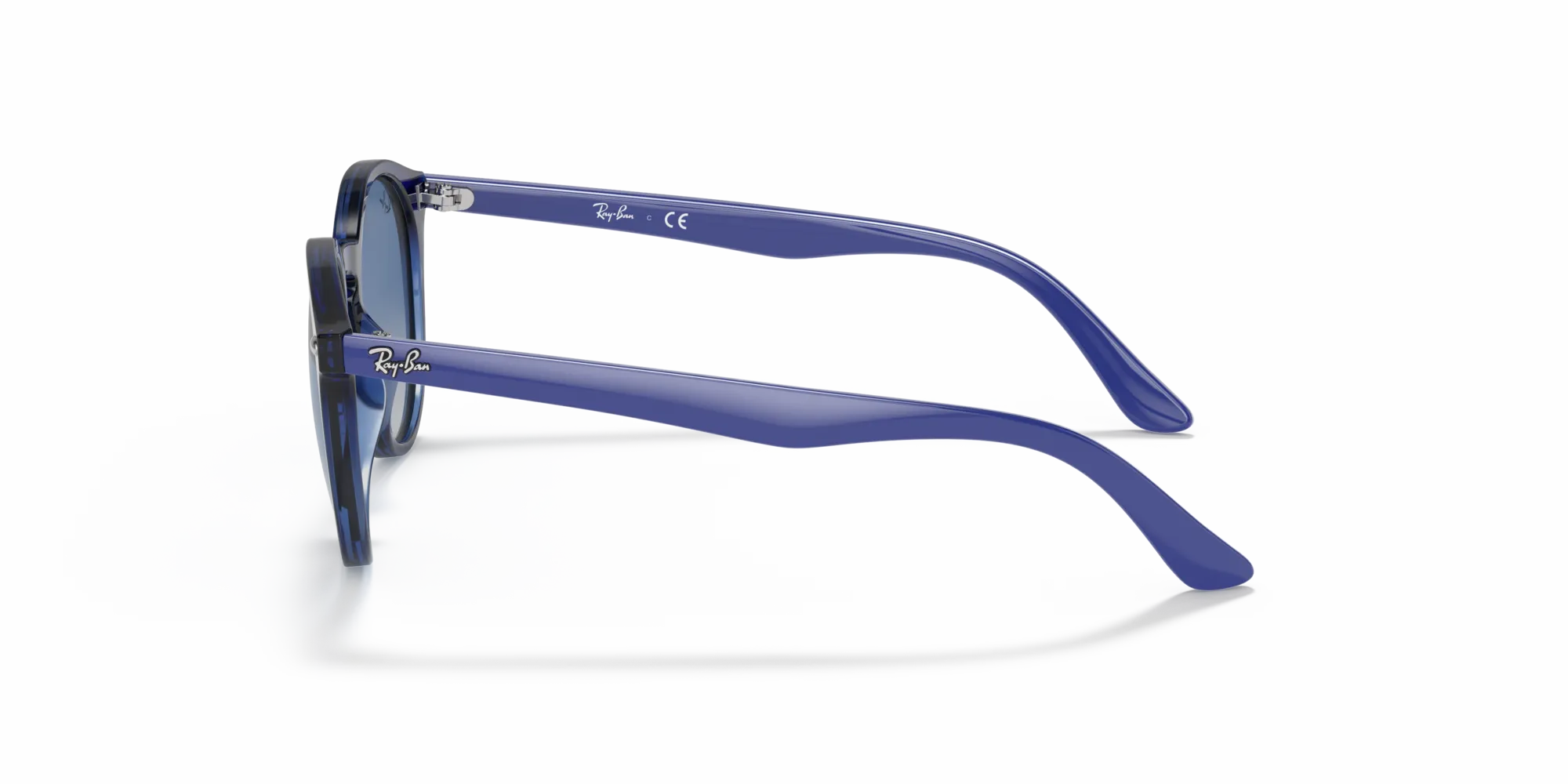 Ray - Ban RJ9064S 70624L Occhiali da sole bambino Iniettato Blu Grigio Pantos Normale Sfumato - immagine 4